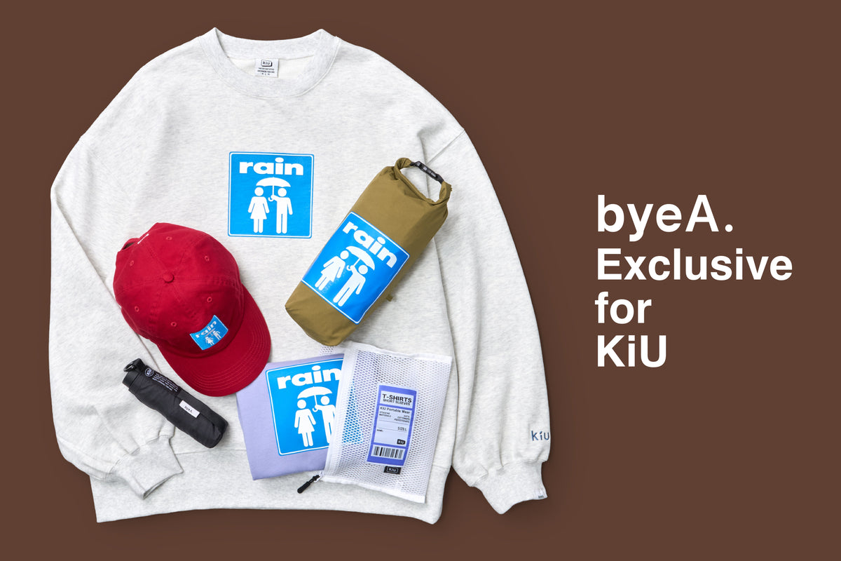 byeA. × KiU Collaboration Collection|byeA.(バイエー)OFFICIAL ONLINE STORE