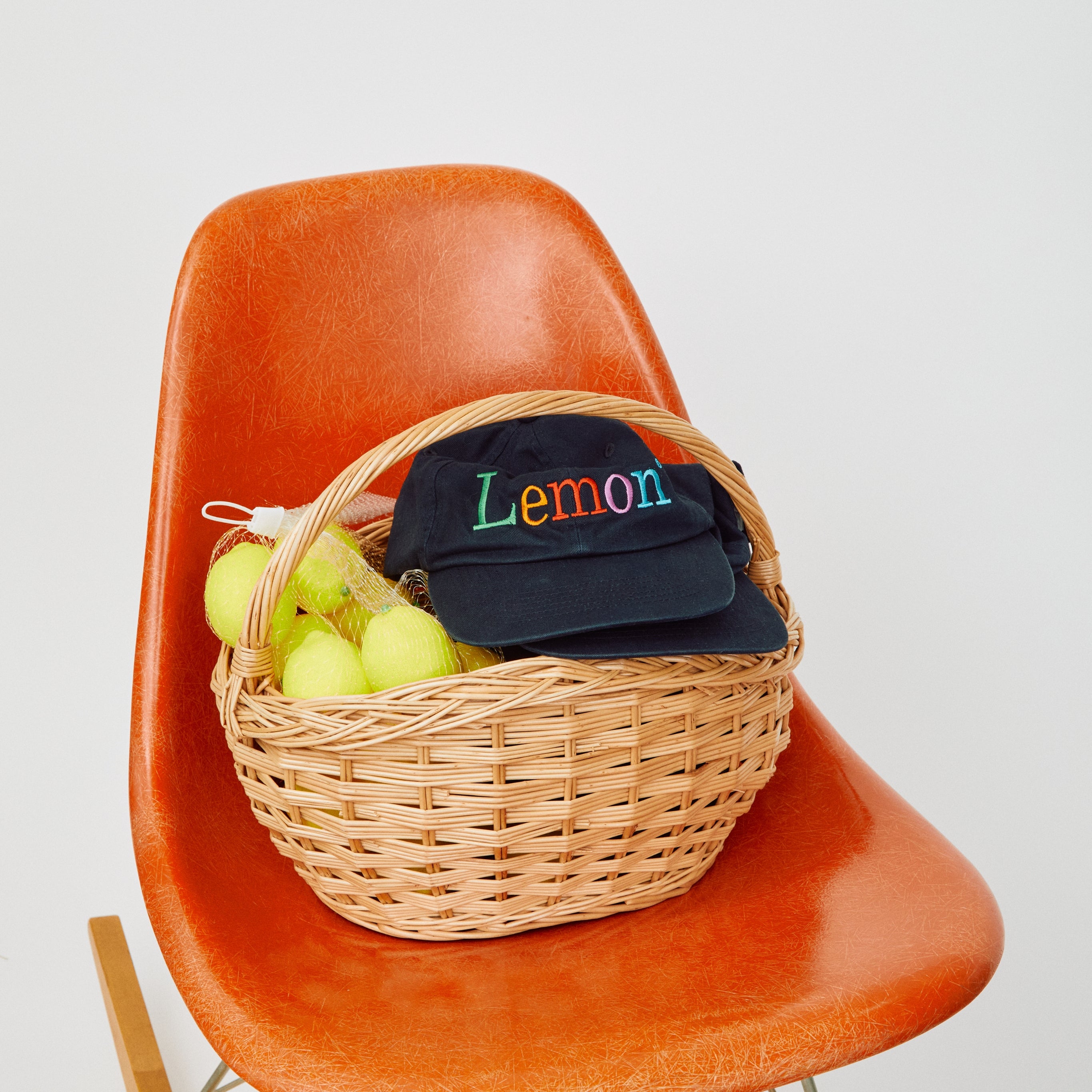 NOT APPLE CAP Lemon BLACK - Fruit of the Loom Edition