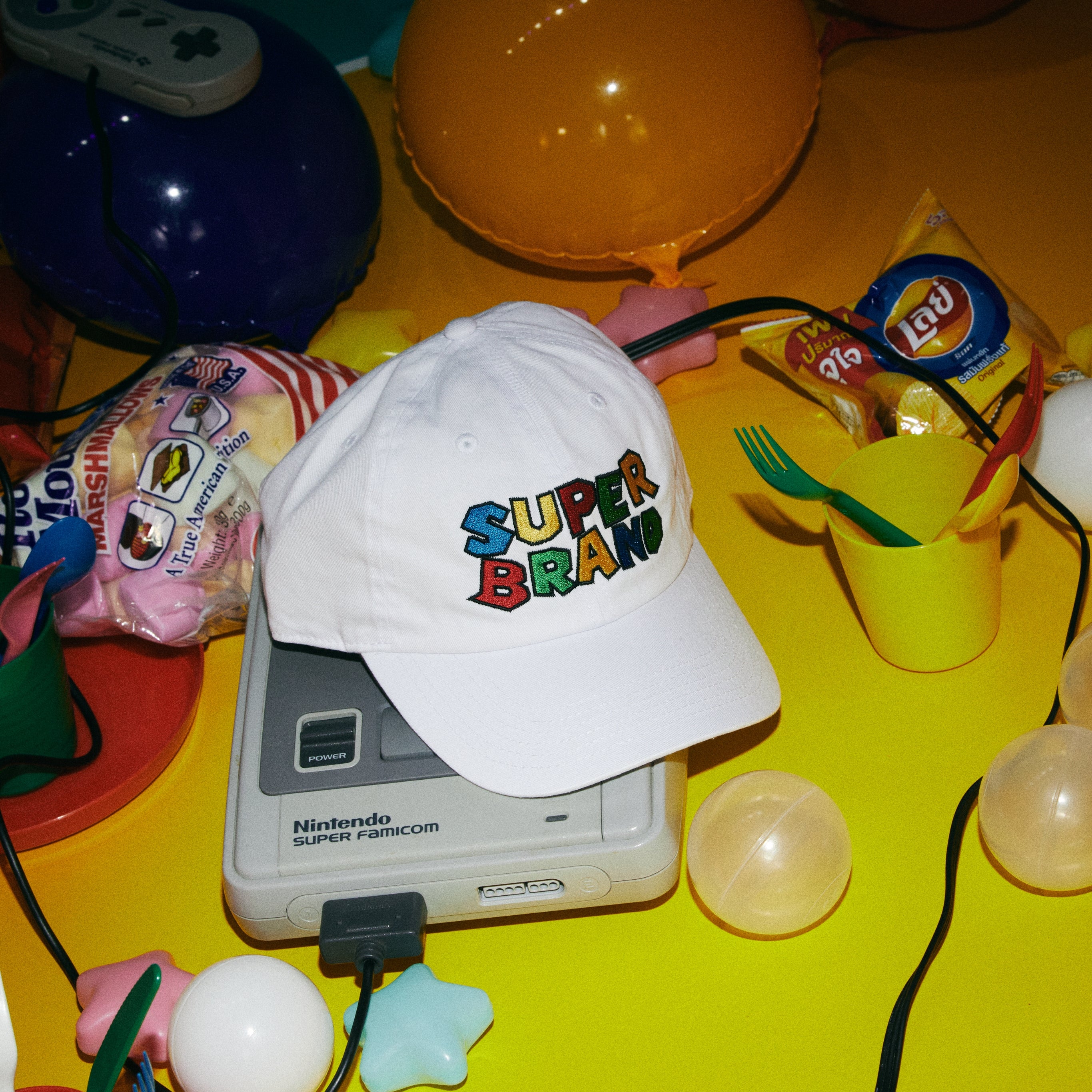 SUPER BRAND CAP WHITE(スーパーブランドキャップホワイト)|byeA.(バイエー)OFFICIAL ONLINE STORE