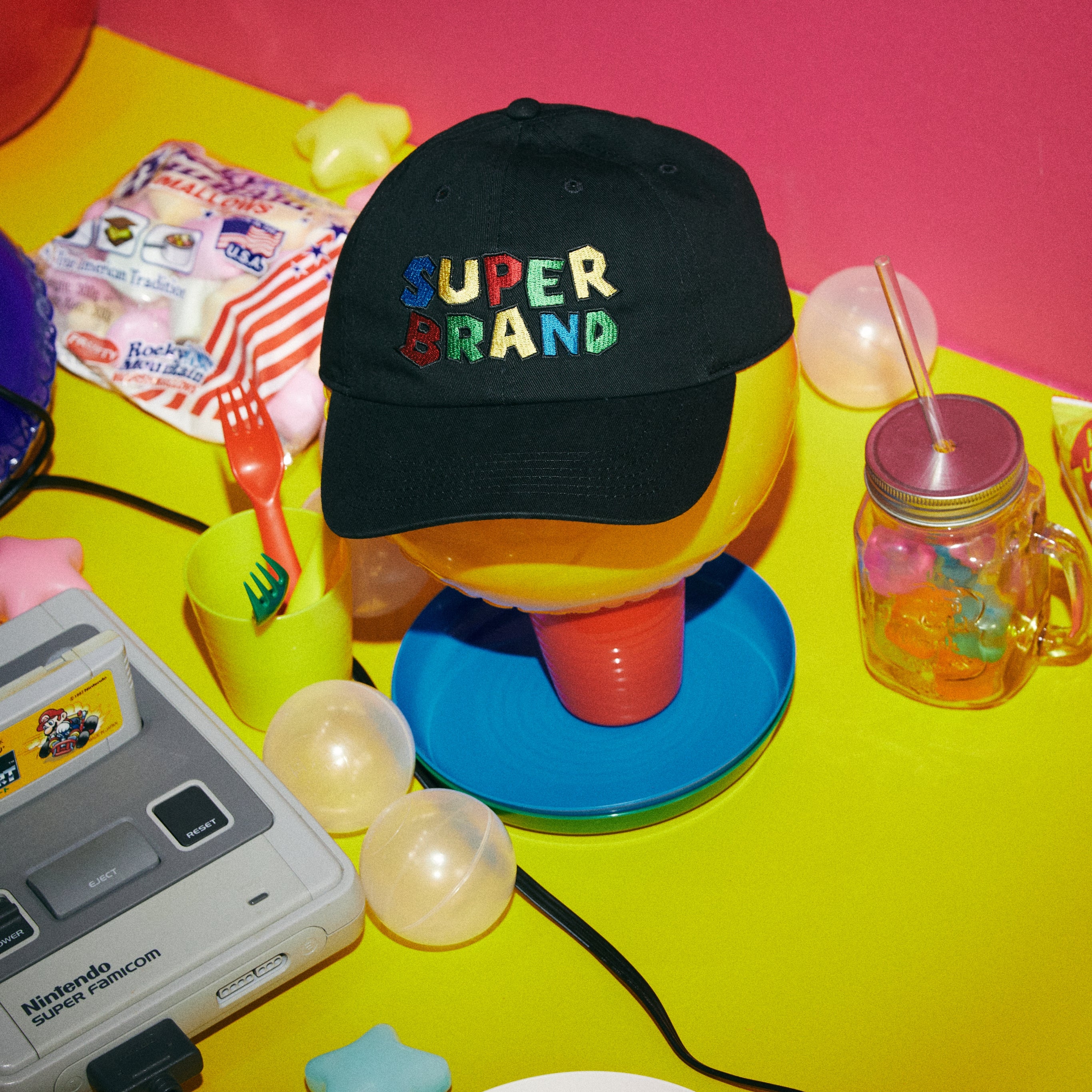 SUPER BRAND CAP BLACK(スーパーブランドキャップブラック)|byeA.(バイエー)OFFICIAL ONLINE STORE