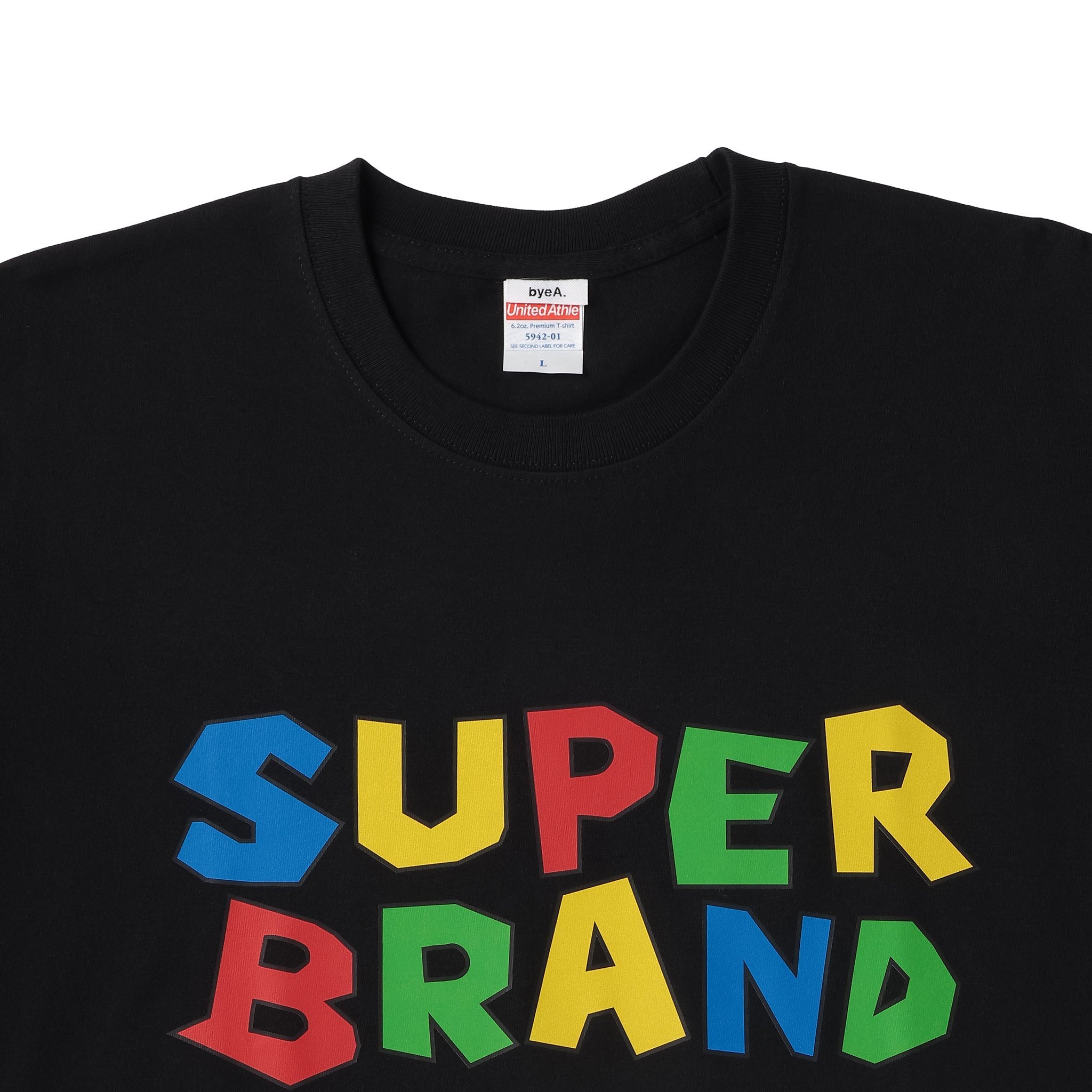 SUPER BRAND TEE BLACK(スーパーブランドティーブラック)|byeA.(バイエー)OFFICIAL ONLINE STORE