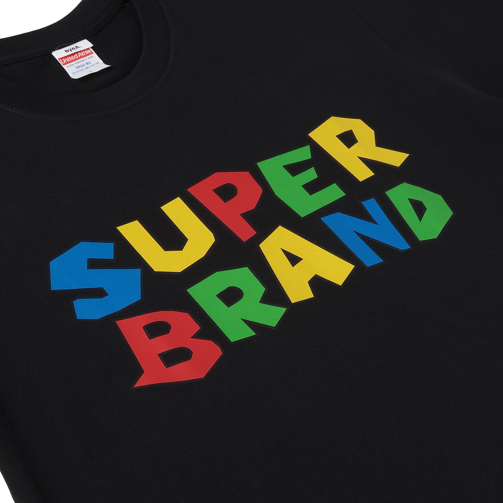 SUPER BRAND TEE BLACK(スーパーブランドティーブラック)|byeA.(バイエー)OFFICIAL ONLINE STORE