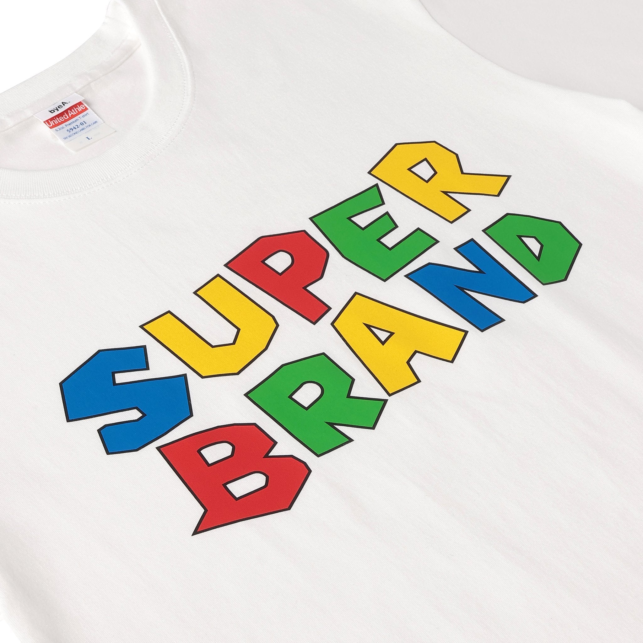 SUPER BRAND TEE WHITE(スーパーブランドティーホワイト)|byeA.(バイエー)OFFICIAL ONLINE STORE