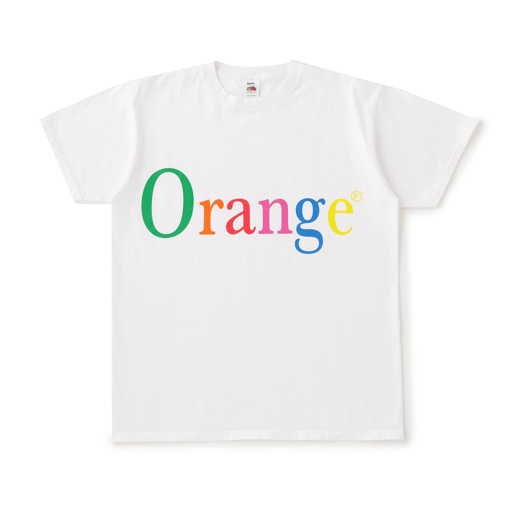 NOT APPLE TEE Orange - Fruit of the Loom Edition (ノットアップルティーオレンジフルーツオブザルームエディション)|byeA.(バイエー)OFFICIAL ONLINE STORE