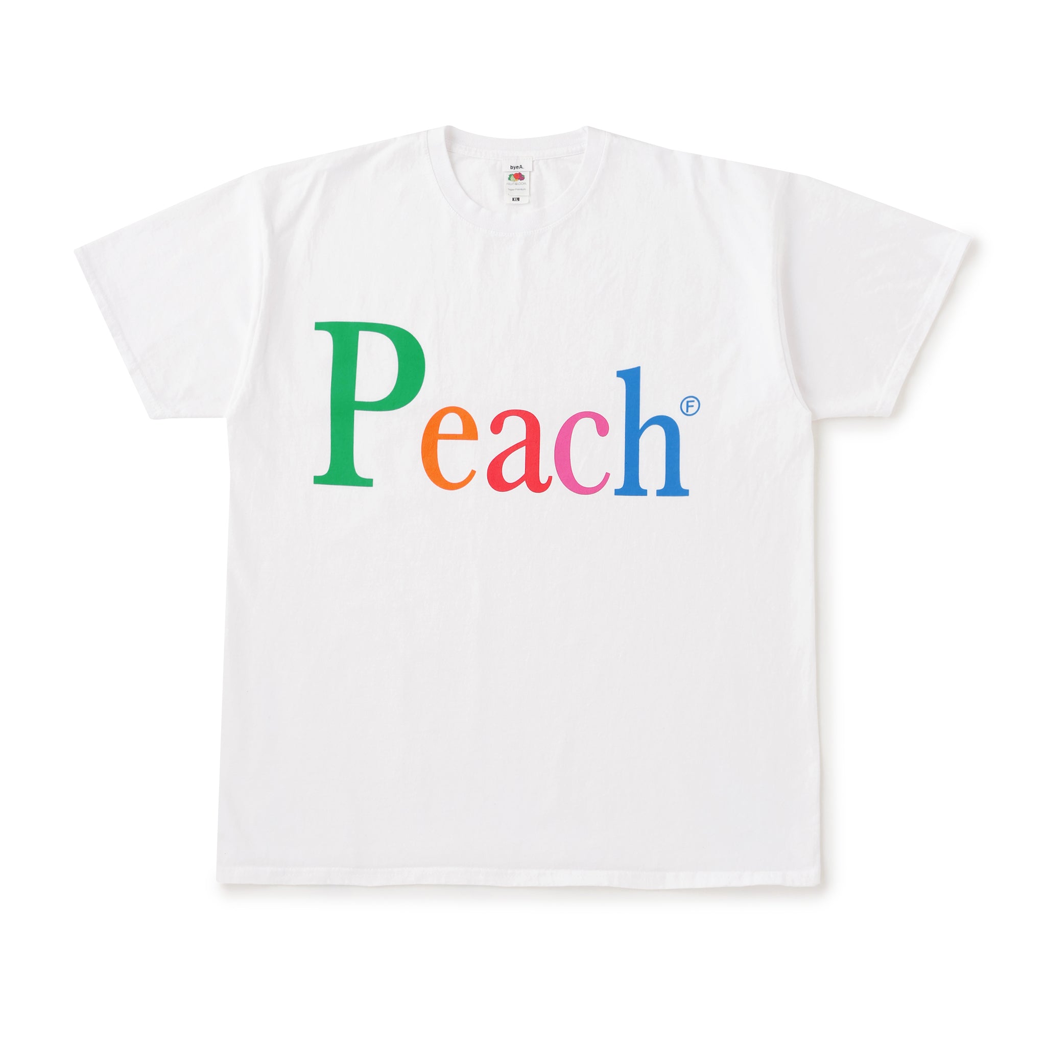 NOT APPLE TEE Peach - Fruit of the Loom Edition (ノットアップルティーピーチフルーツオブザルームエディション)|byeA.(バイエー)OFFICIAL ONLINE STORE