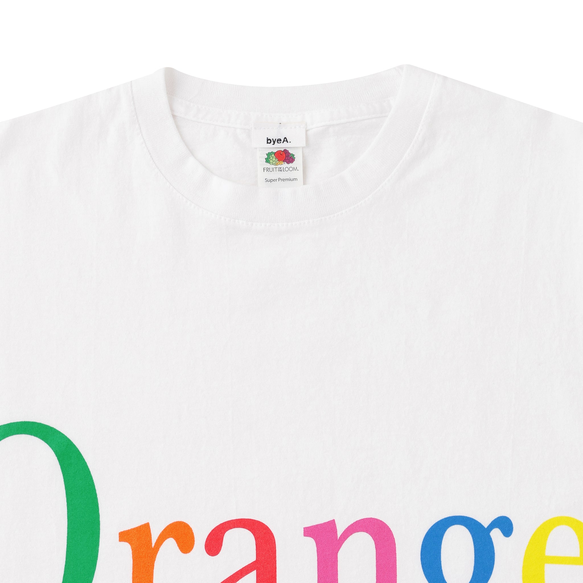 NOT APPLE TEE Orange - Fruit of the Loom Edition (ノットアップルティーオレンジフルーツオブザルームエディション)|byeA.(バイエー)OFFICIAL ONLINE STORE