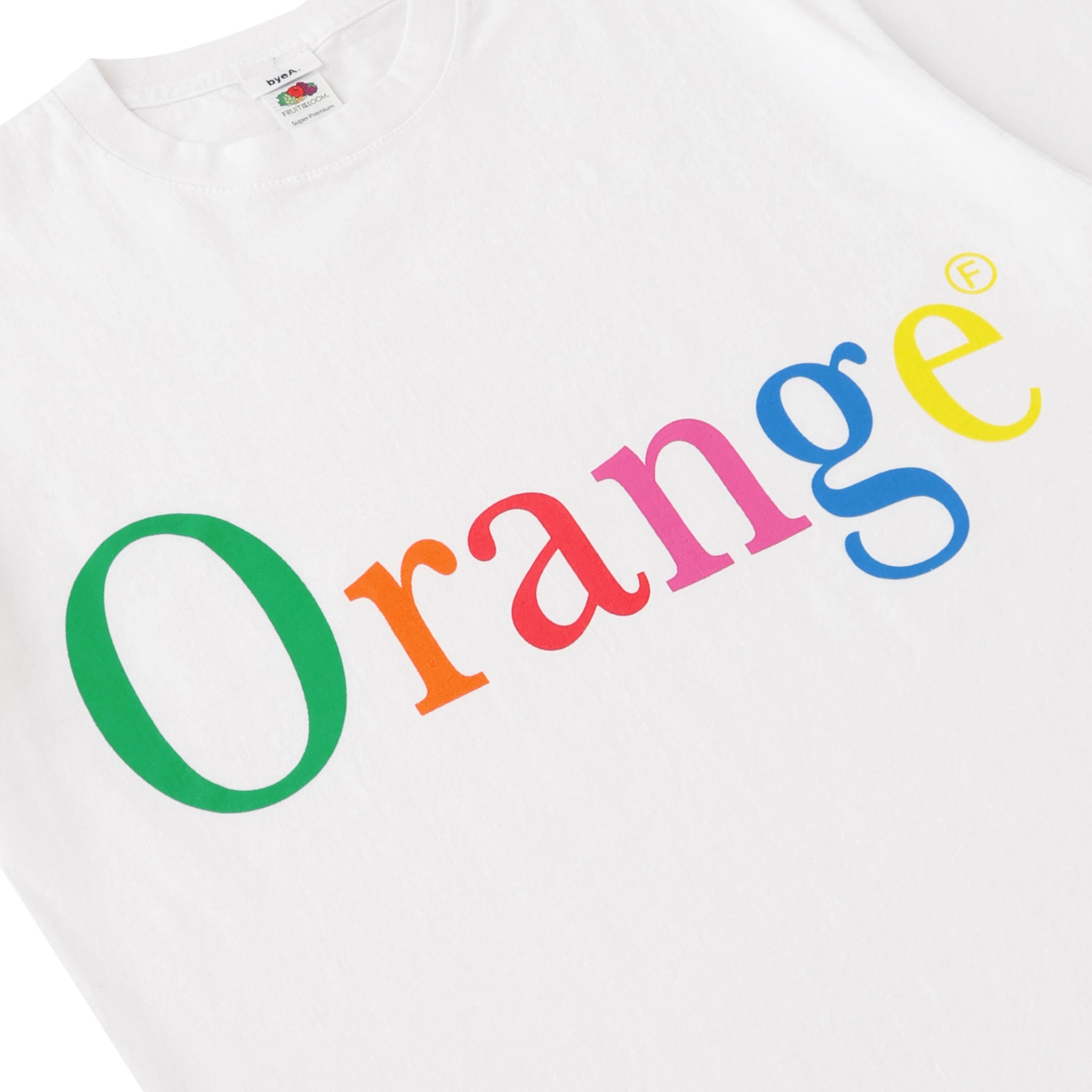 NOT APPLE TEE Orange - Fruit of the Loom Edition (ノットアップルティーオレンジフルーツオブザルームエディション)|byeA.(バイエー)OFFICIAL ONLINE STORE