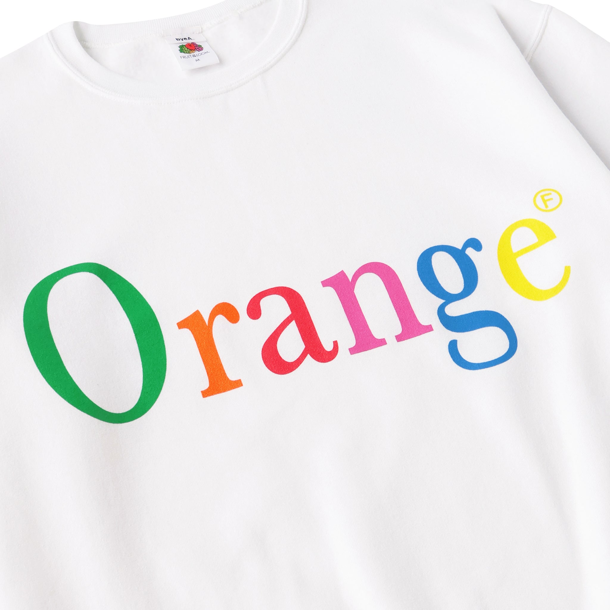 NOT APPLE SWEAT Peach WHITE - Fruit of the Loom Edition (ノットアップルスウェットピーチホワイトフルーツオブザルームエディション)|byeA.(バイエー)OFFICIAL ONLINE STORE