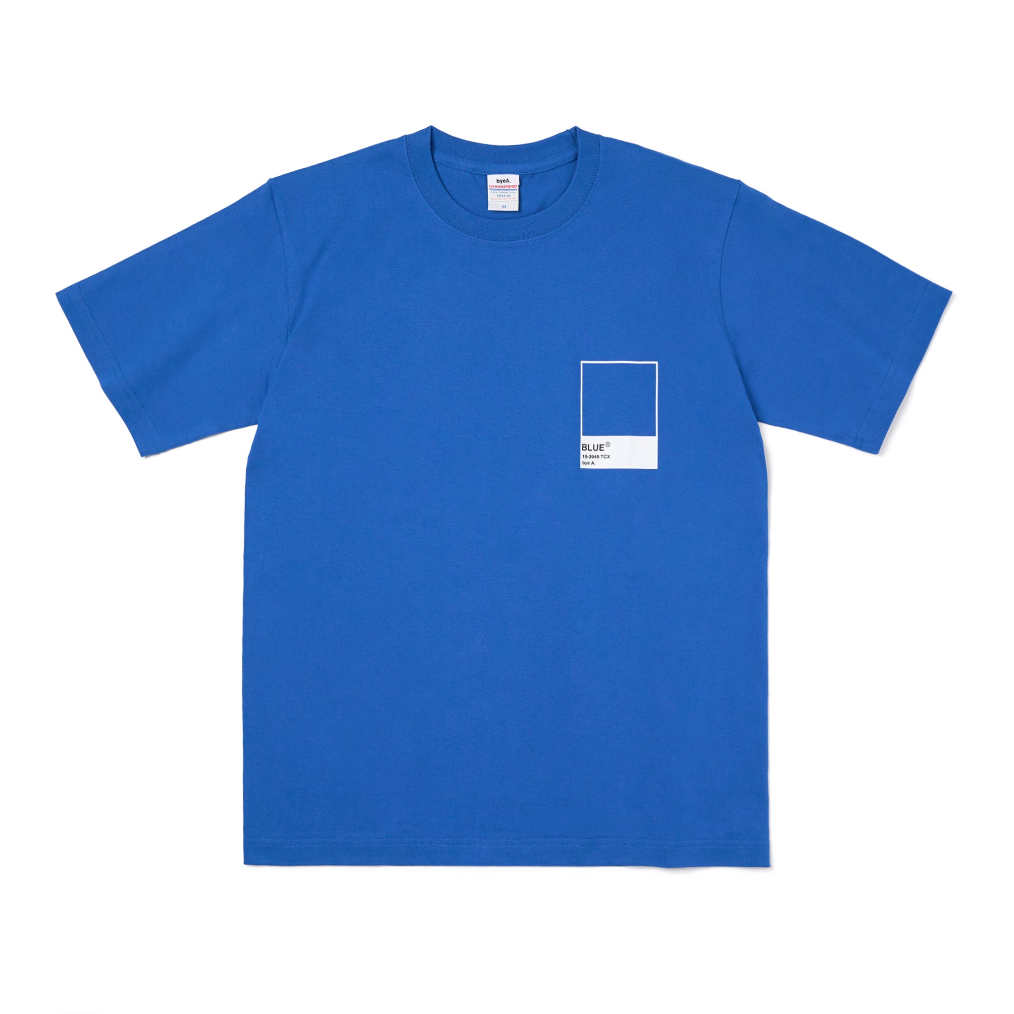 COLOR TEE BLUE(カラーTシャツブルー)|byeA.(バイエー)OFFICIAL ONLINE STORE