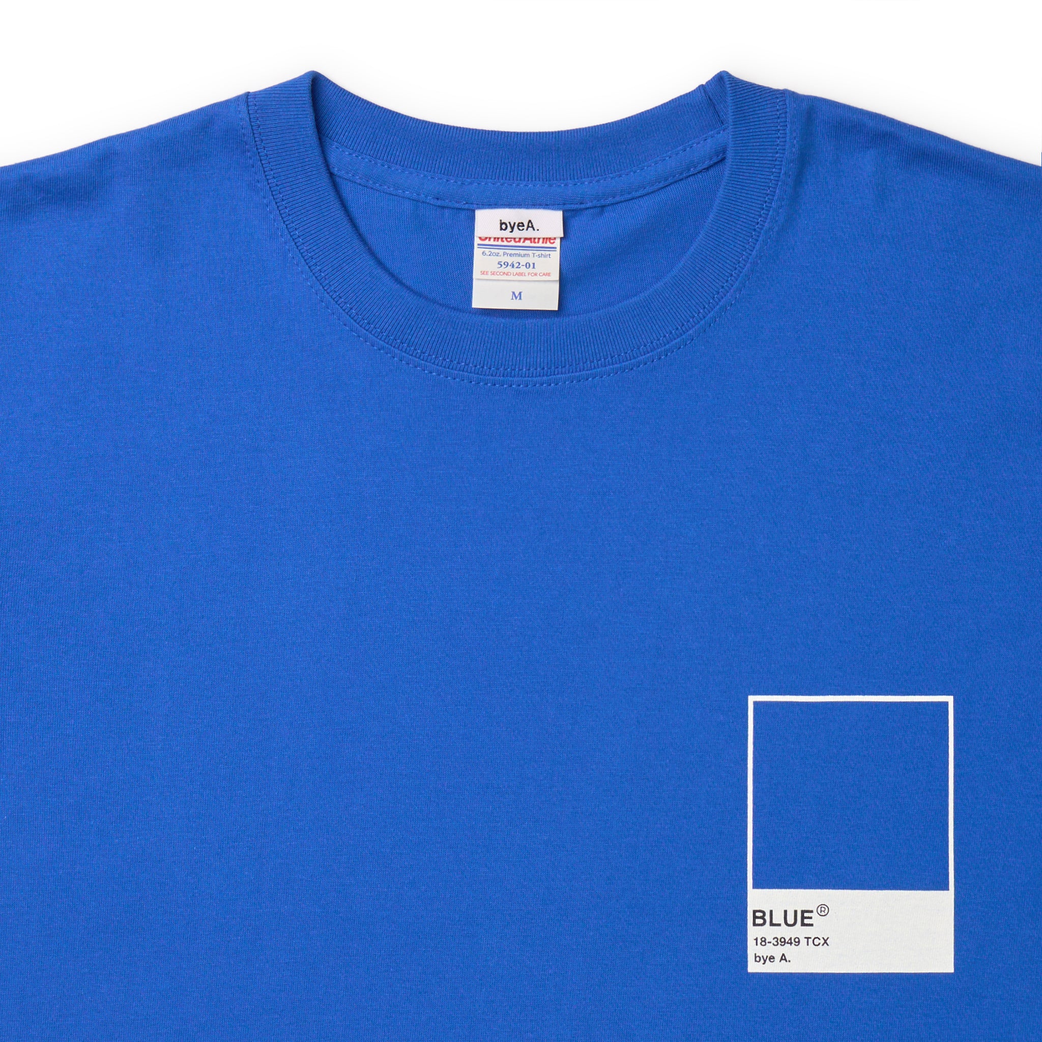 COLOR TEE BLUE(カラーTシャツブルー)|byeA.(バイエー)OFFICIAL ONLINE STORE