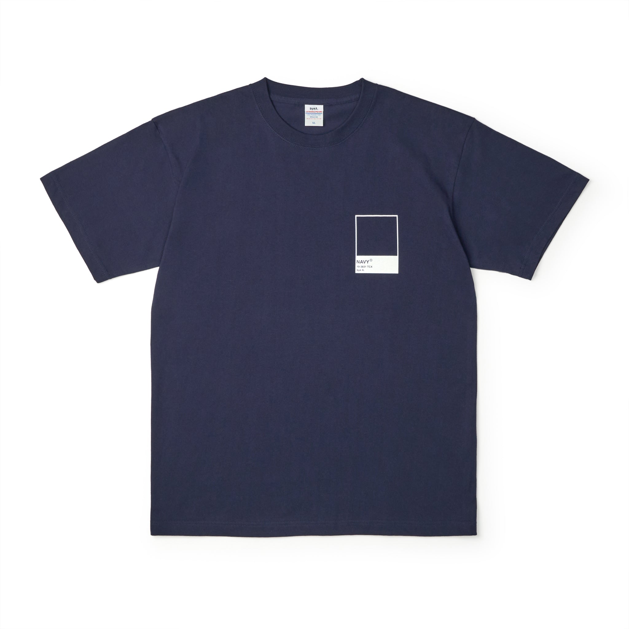 COLOR TEE NAVY(カラーTシャツネイビー)|byeA.(バイエー)OFFICIAL ONLINE STORE