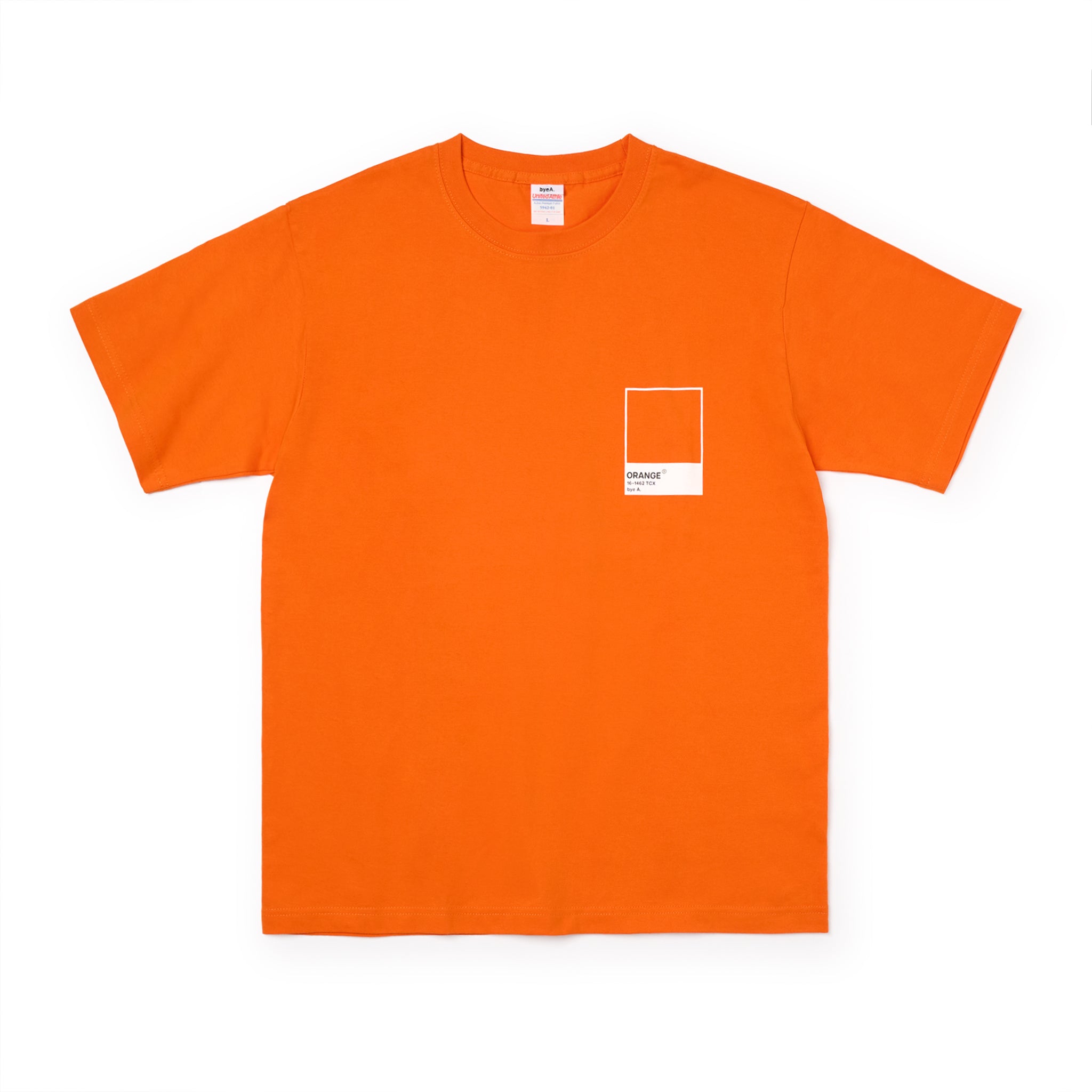 COLOR TEE ORANGE(カラーTシャツオレンジ)|byeA.(バイエー)OFFICIAL ONLINE STORE