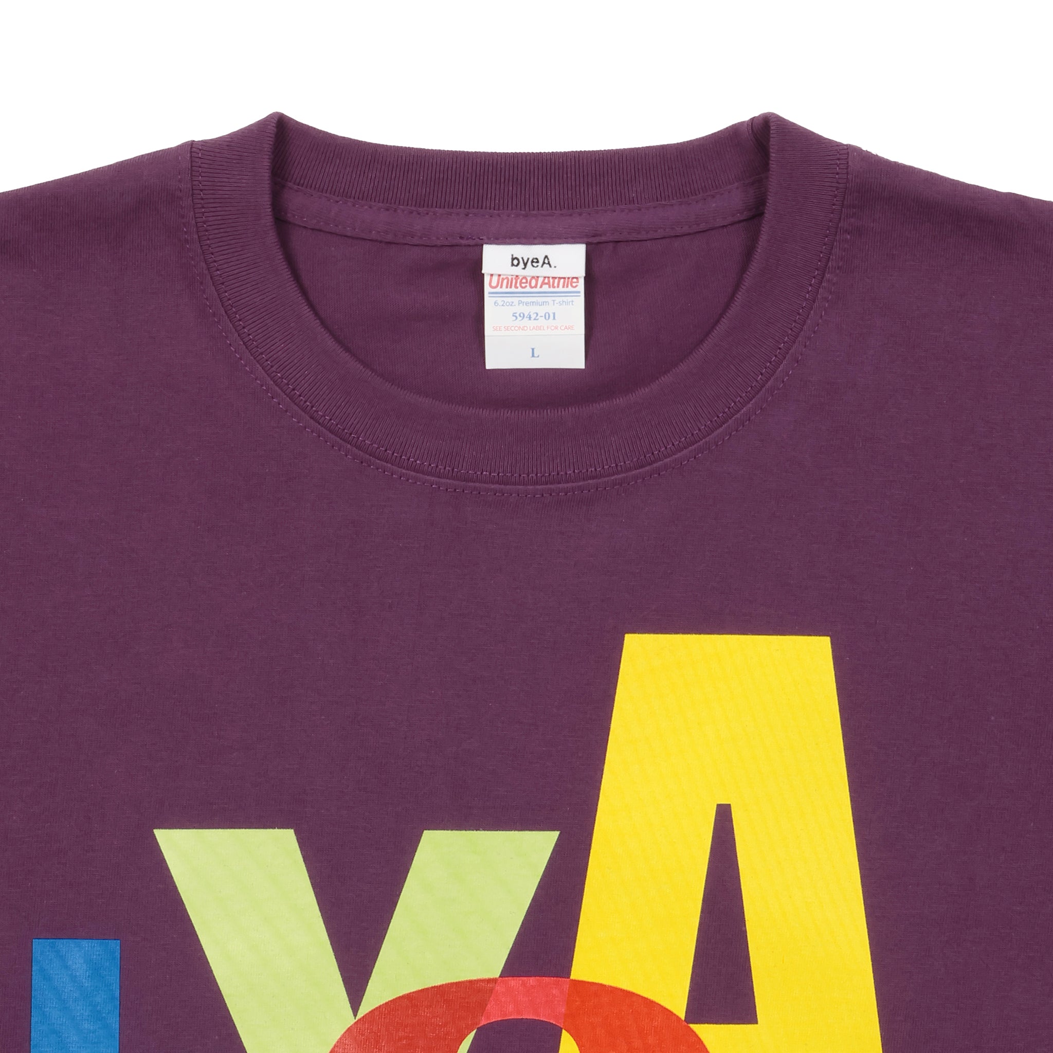 byeA. TEE PURPLE(バイエーTシャツパープル)|byeA.(バイエー)OFFICIAL ONLINE STORE