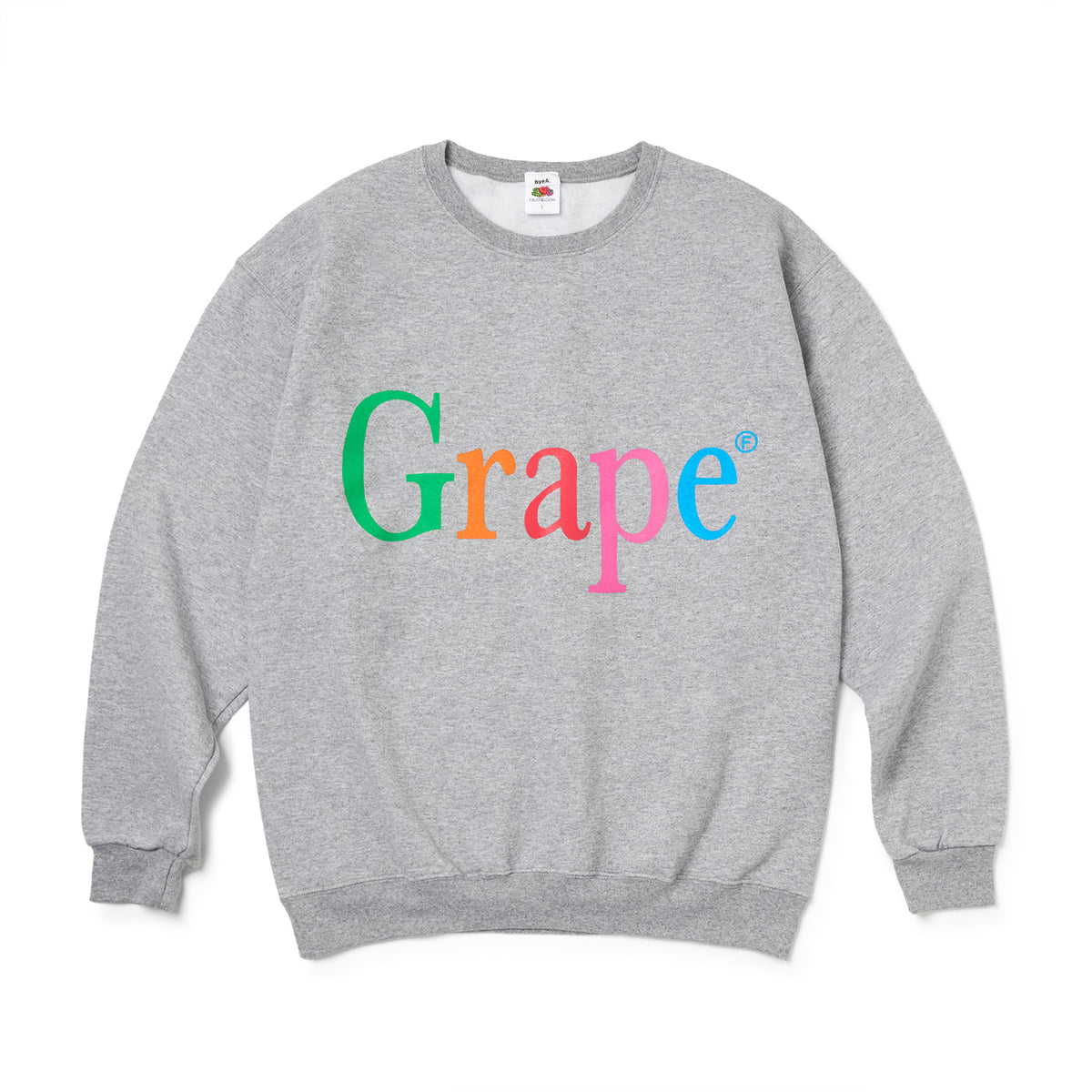 NOT APPLE SWEAT Grape GRAY(ノットアップルスウェットグレープグレー)|byeA.(バイエー)OFFICIAL ONLINE STORE