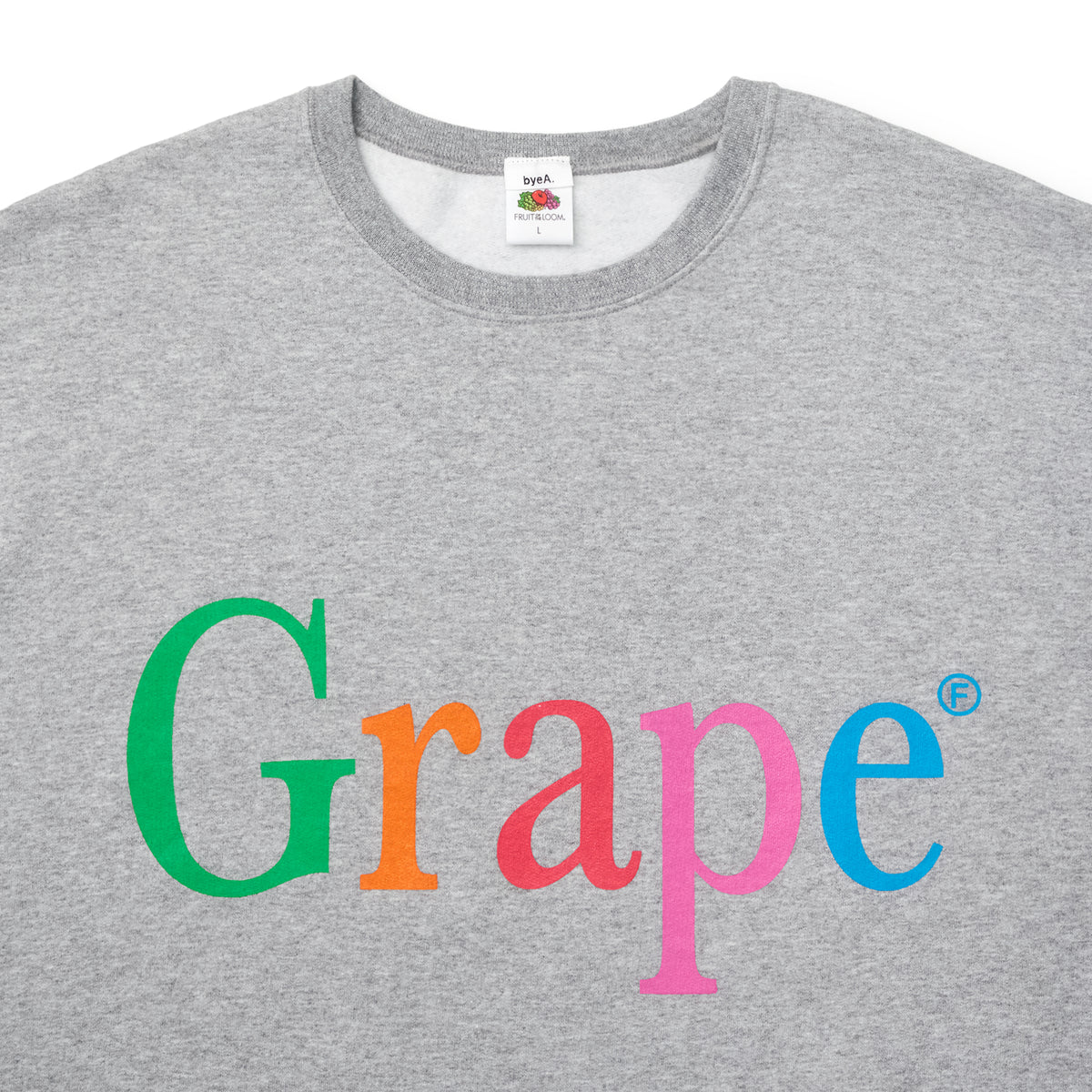 NOT APPLE SWEAT Grape GRAY(ノットアップルスウェットグレープグレー)|byeA.(バイエー)OFFICIAL ONLINE STORE