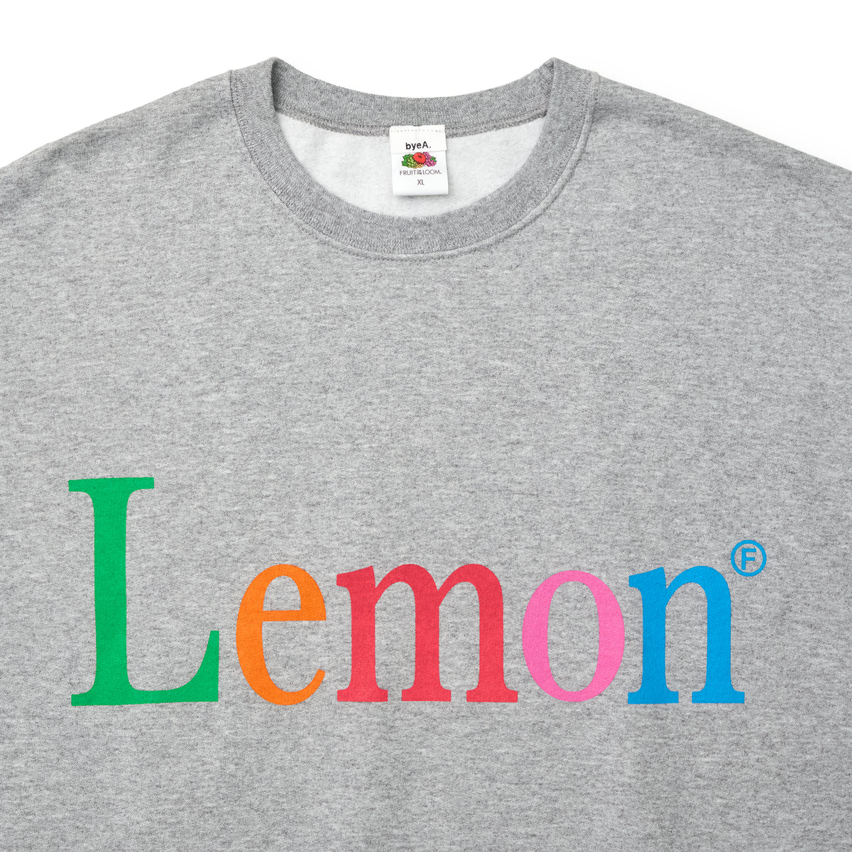 NOT APPLE SWEAT Lemon GRAY(ノットアップルスウェットレモングレー)|byeA.(バイエー)OFFICIAL ONLINE STORE