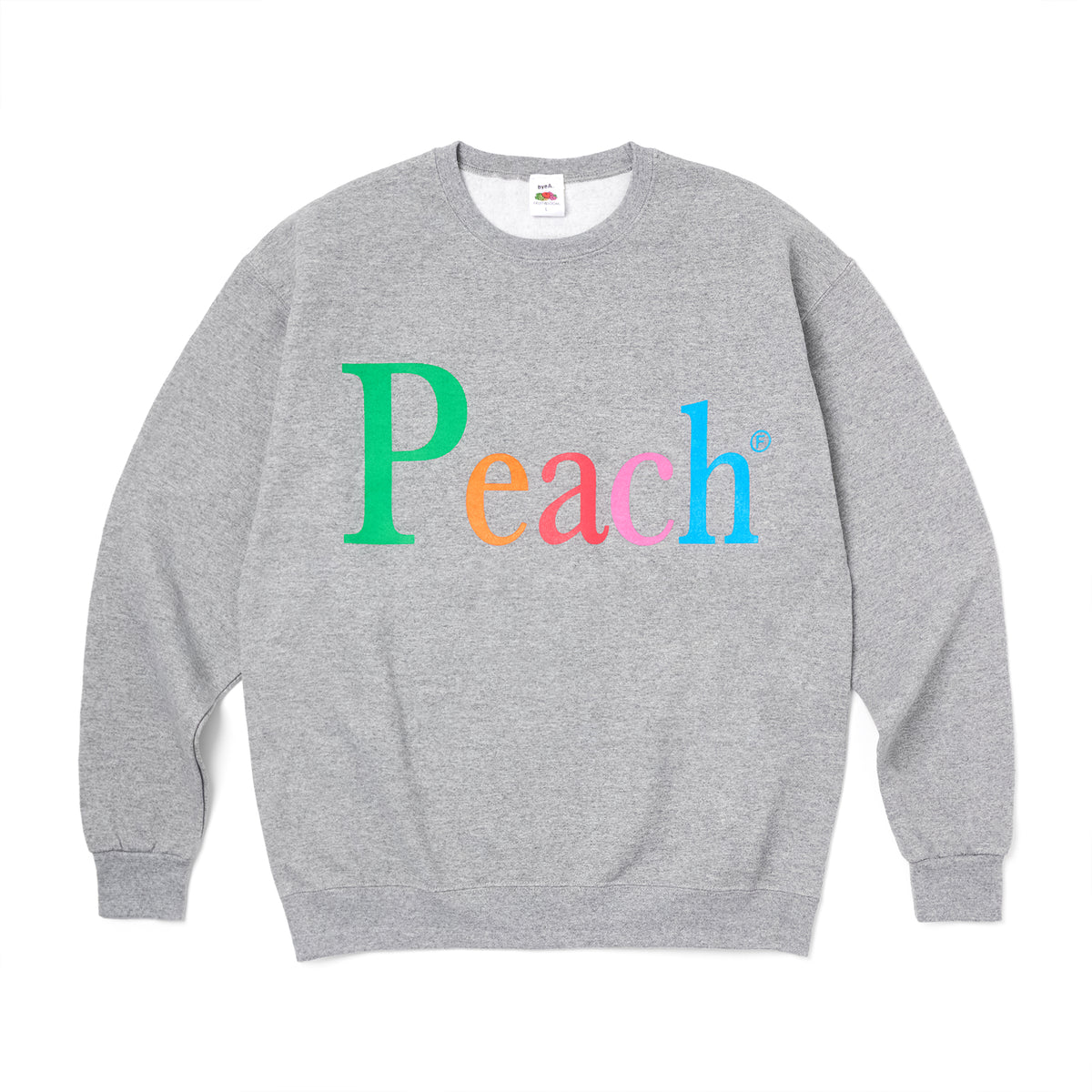NOT APPLE SWEAT Peach GRAY(ノットアップルスウェットピーチグレー)|byeA.(バイエー)OFFICIAL ONLINE STORE