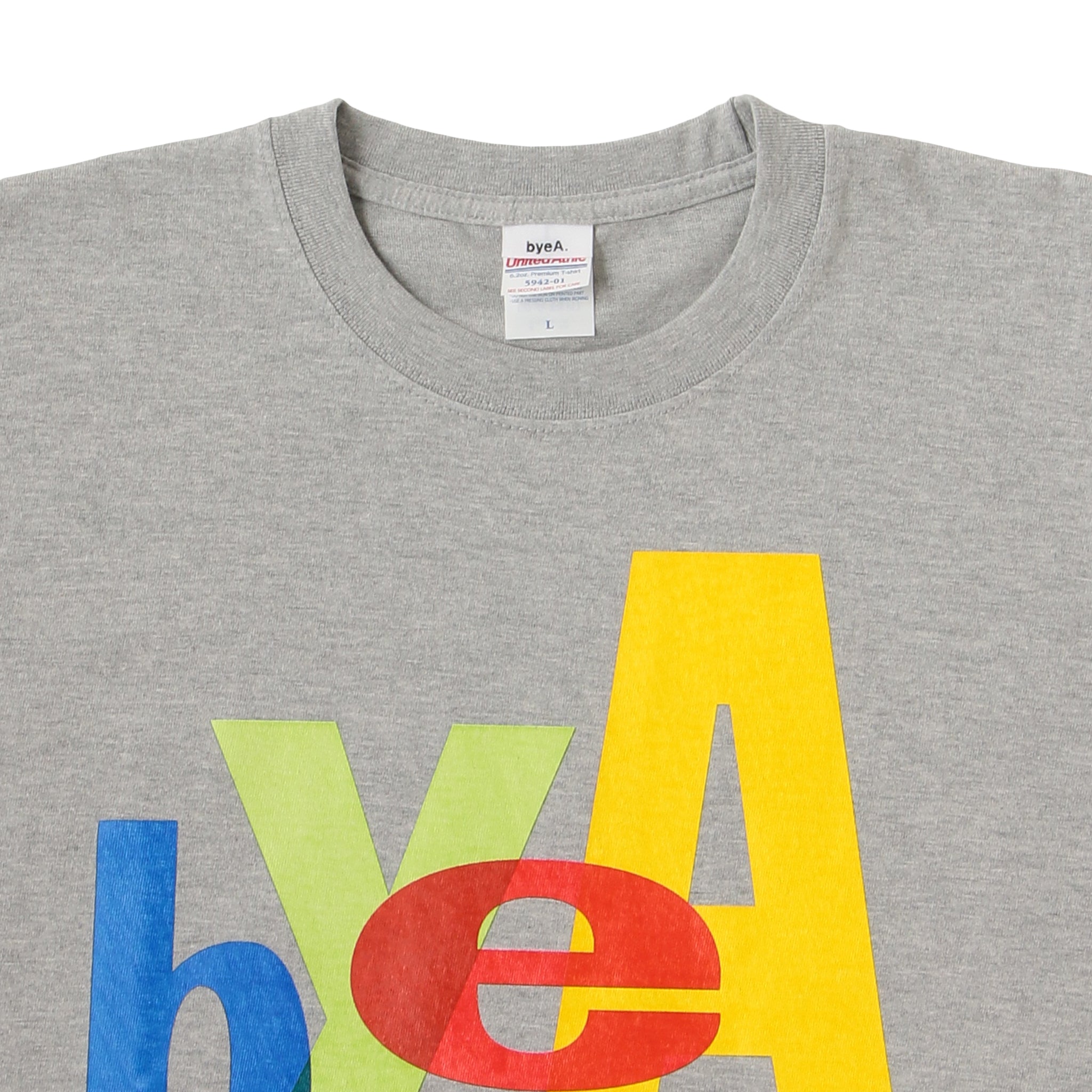 byeA. TEE GRAY(バイエーTシャツグレー)|byeA.(バイエー)OFFICIAL ONLINE STORE