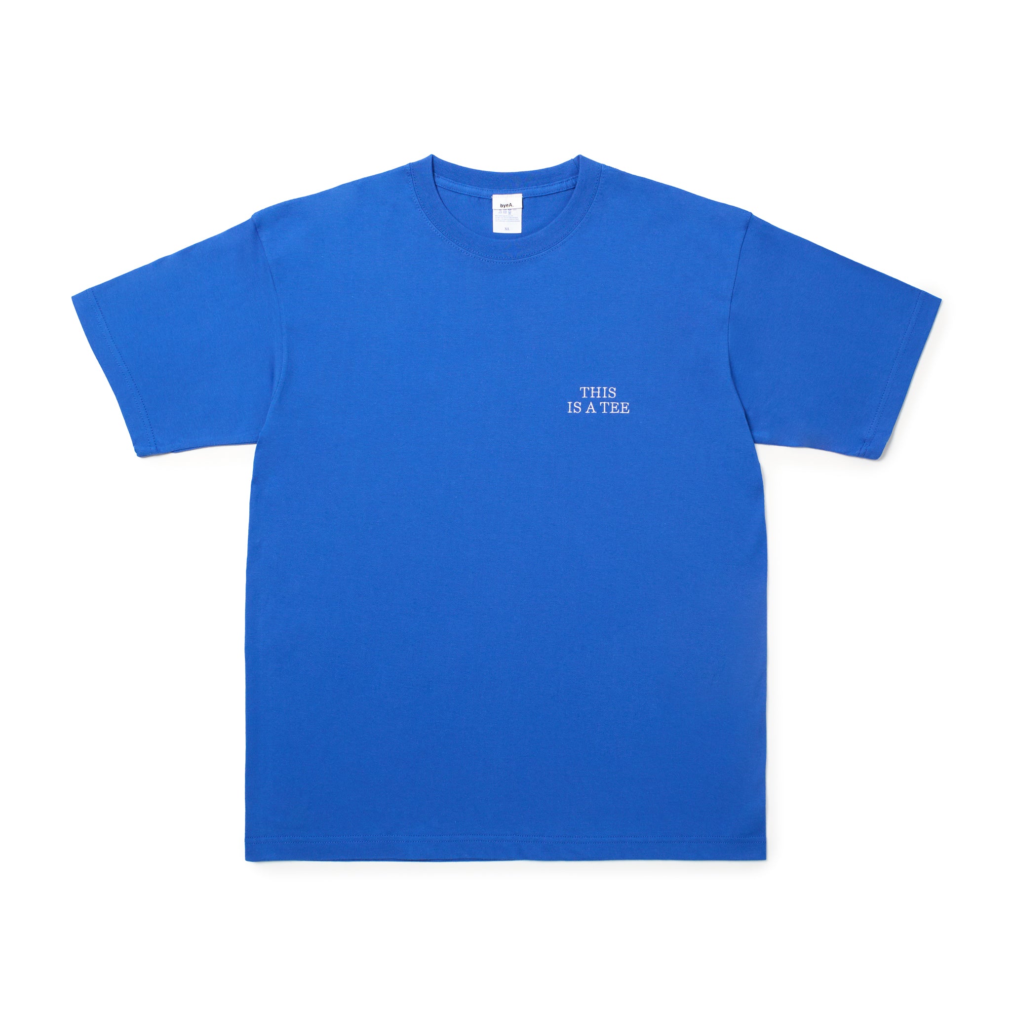 "THIS IS A TEE" TEE BLUE(ティスイズアティーティーブルー)|byeA.(バイエー)OFFICIAL ONLINE STORE