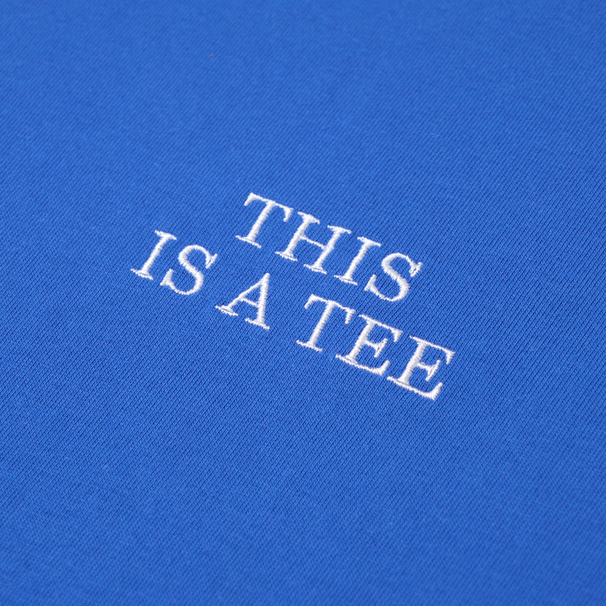 "THIS IS A TEE" TEE BLUE(ティスイズアティーティーブルー)|byeA.(バイエー)OFFICIAL ONLINE STORE