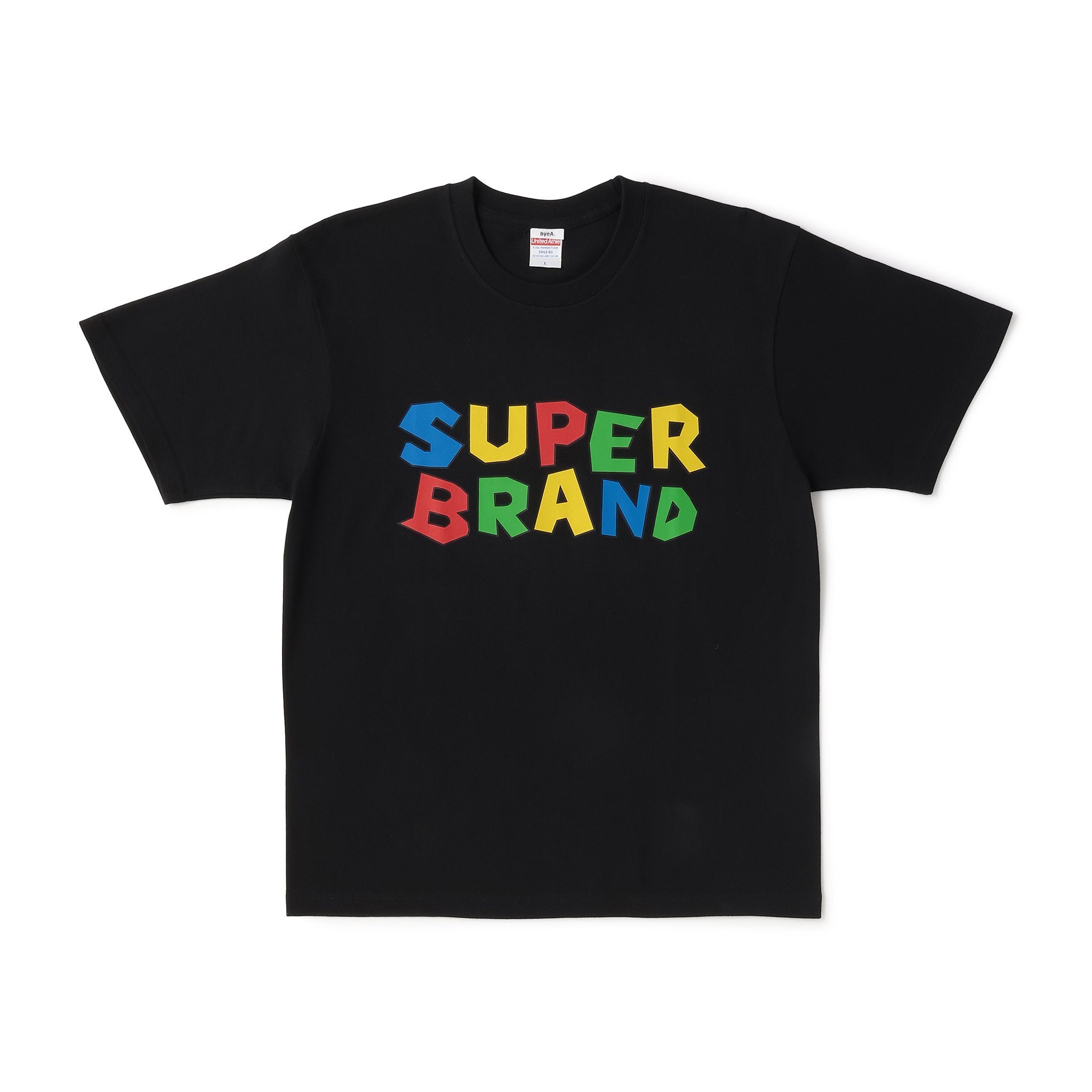 SUPER BRAND TEE BLACK（スーパーブランドティーブラック）｜byeA.（バイエー）OFFICIAL ONLINE STORE