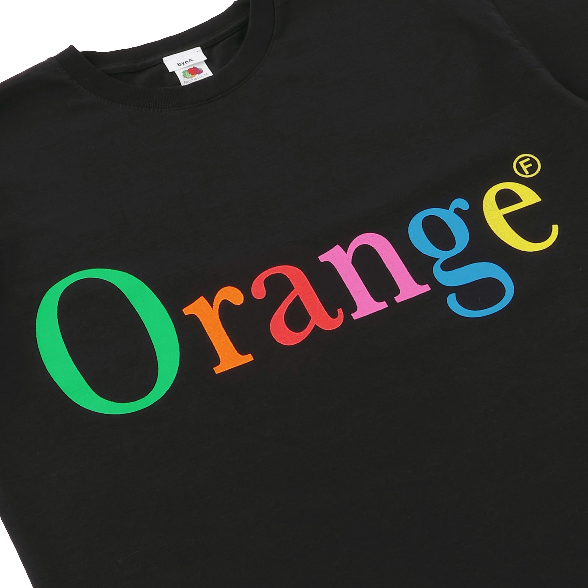 NOT APPLE TEE Orange BLACK - Fruit of the Loom Edition