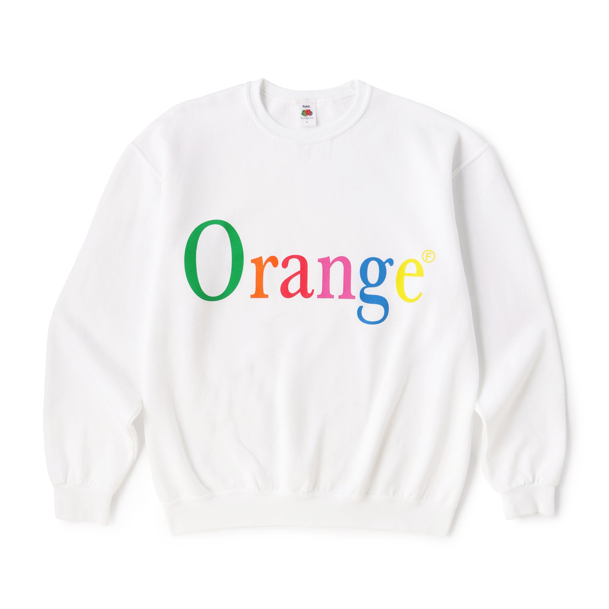 NOT APPLE SWEAT Peach WHITE - Fruit of the Loom Edition （ノットアップルスウェットピーチホワイトフルーツオブザルームエディション）｜byeA.（バイエー）OFFICIAL ONLINE STORE