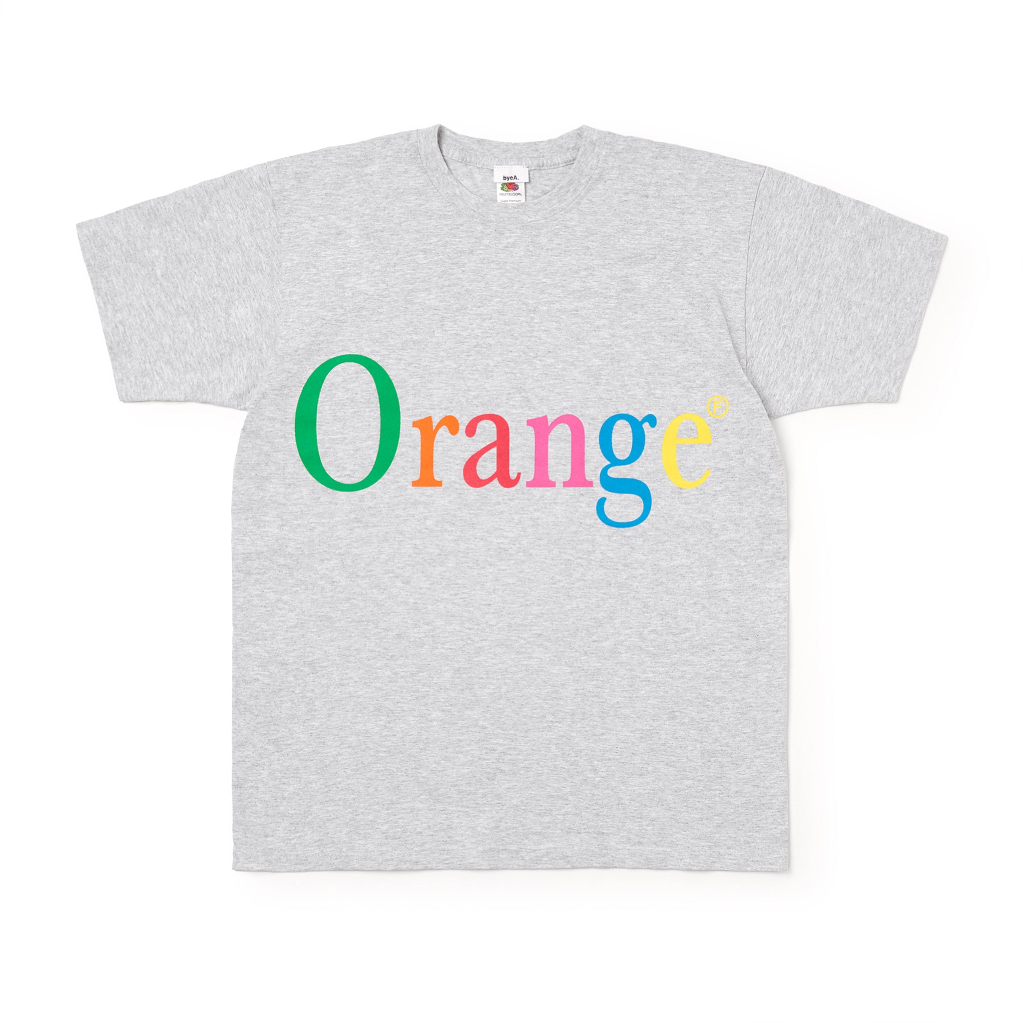 NOT APPLE TEE Orange GRAY （ノットアップルTシャツオレンジグレー）｜byeA.（バイエー）OFFICIAL ONLINE STORE