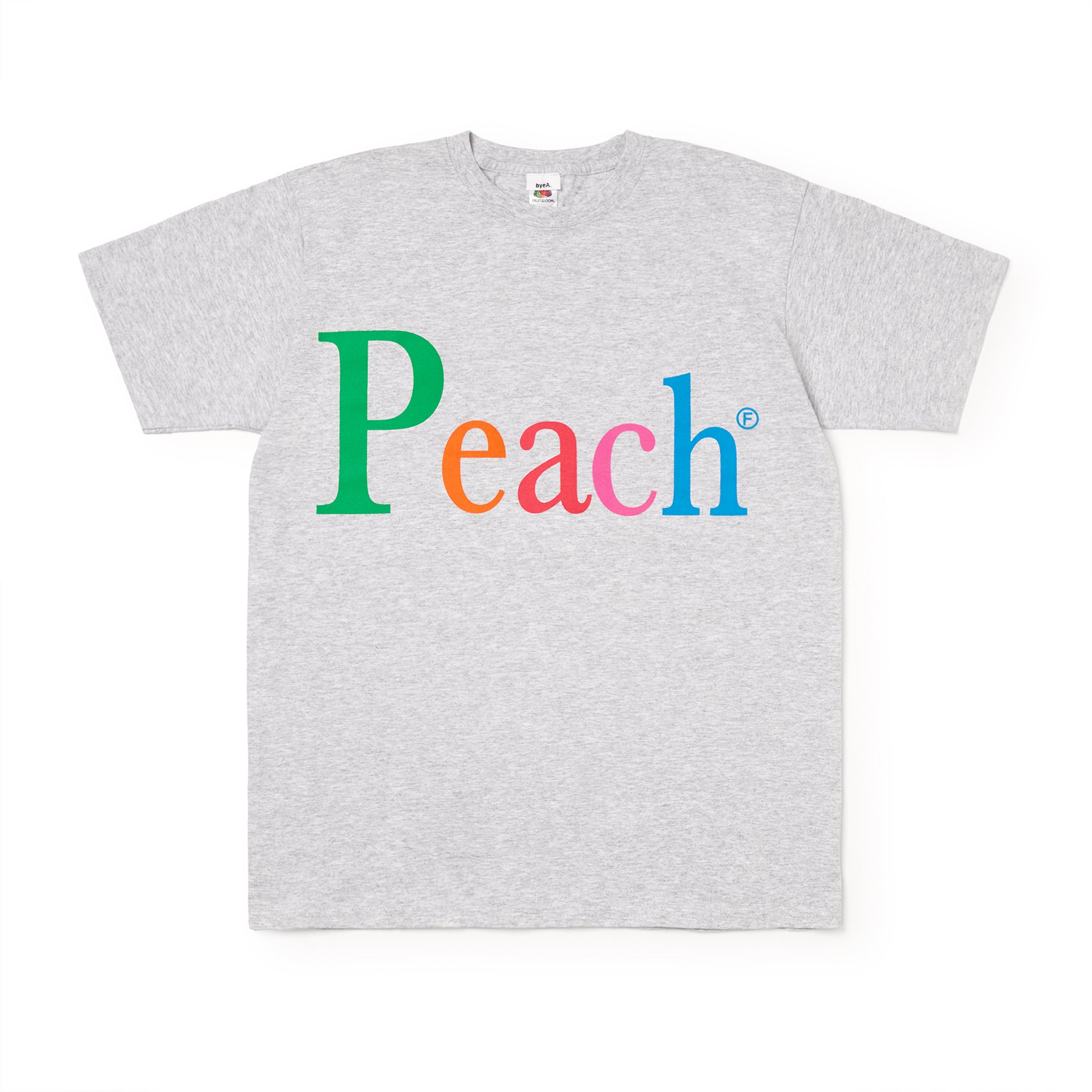 NOT APPLE TEE Peach GRAY（ノットアップルTシャツピーチグレー）｜byeA.（バイエー）OFFICIAL ONLINE STORE