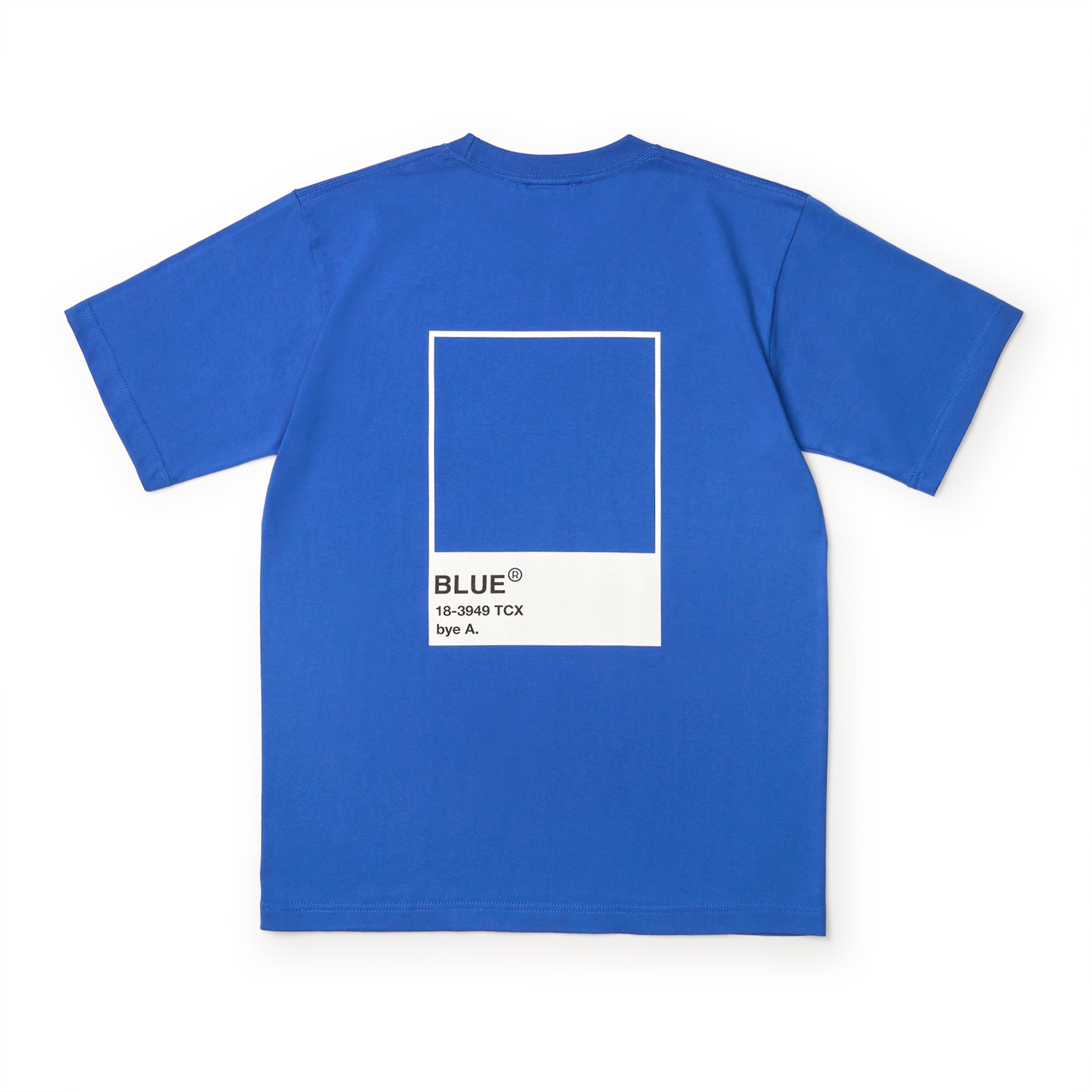 COLOR TEE BLUE（カラーTシャツブルー）｜byeA.（バイエー）OFFICIAL ONLINE STORE