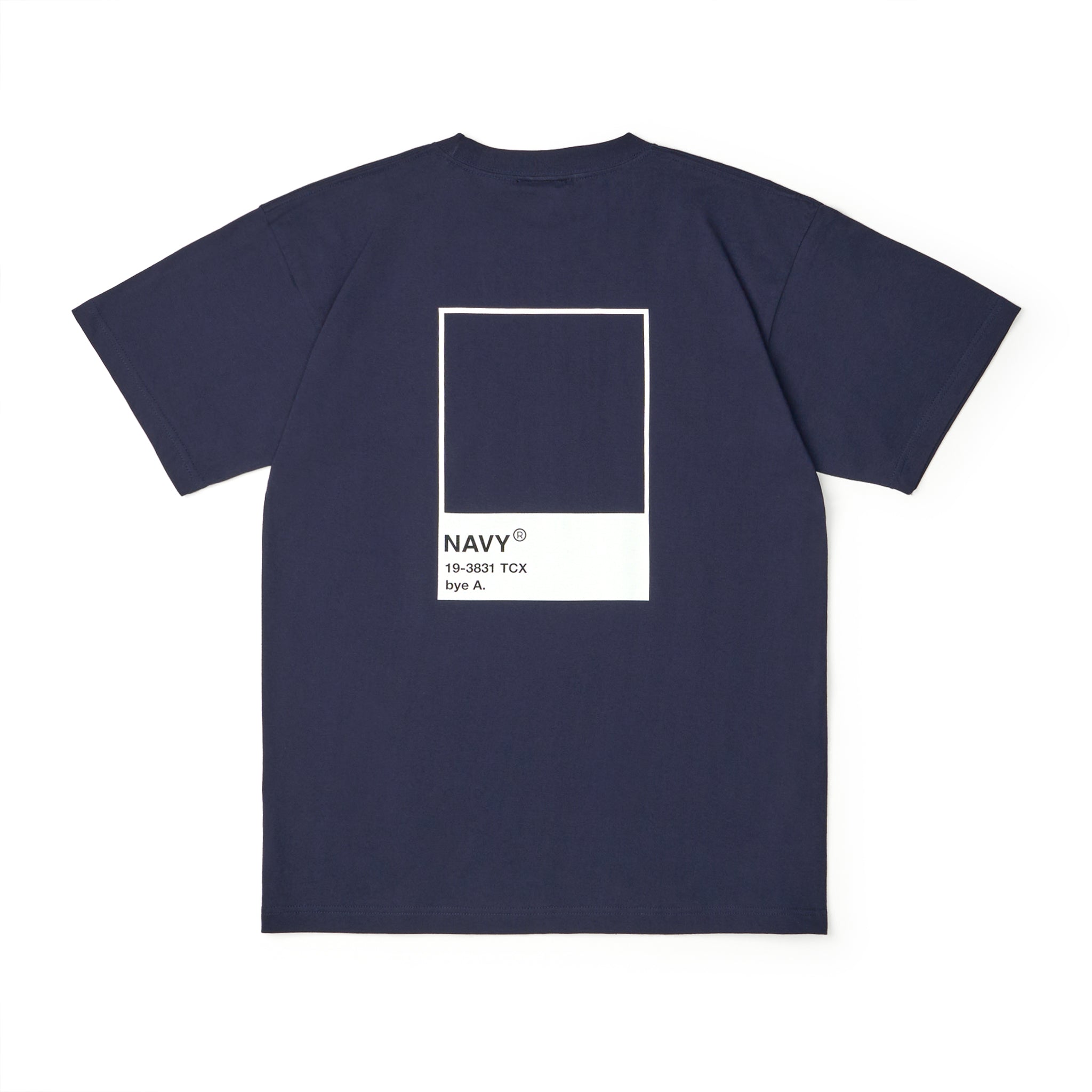 COLOR TEE NAVY（カラーTシャツネイビー）｜byeA.（バイエー）OFFICIAL ONLINE STORE
