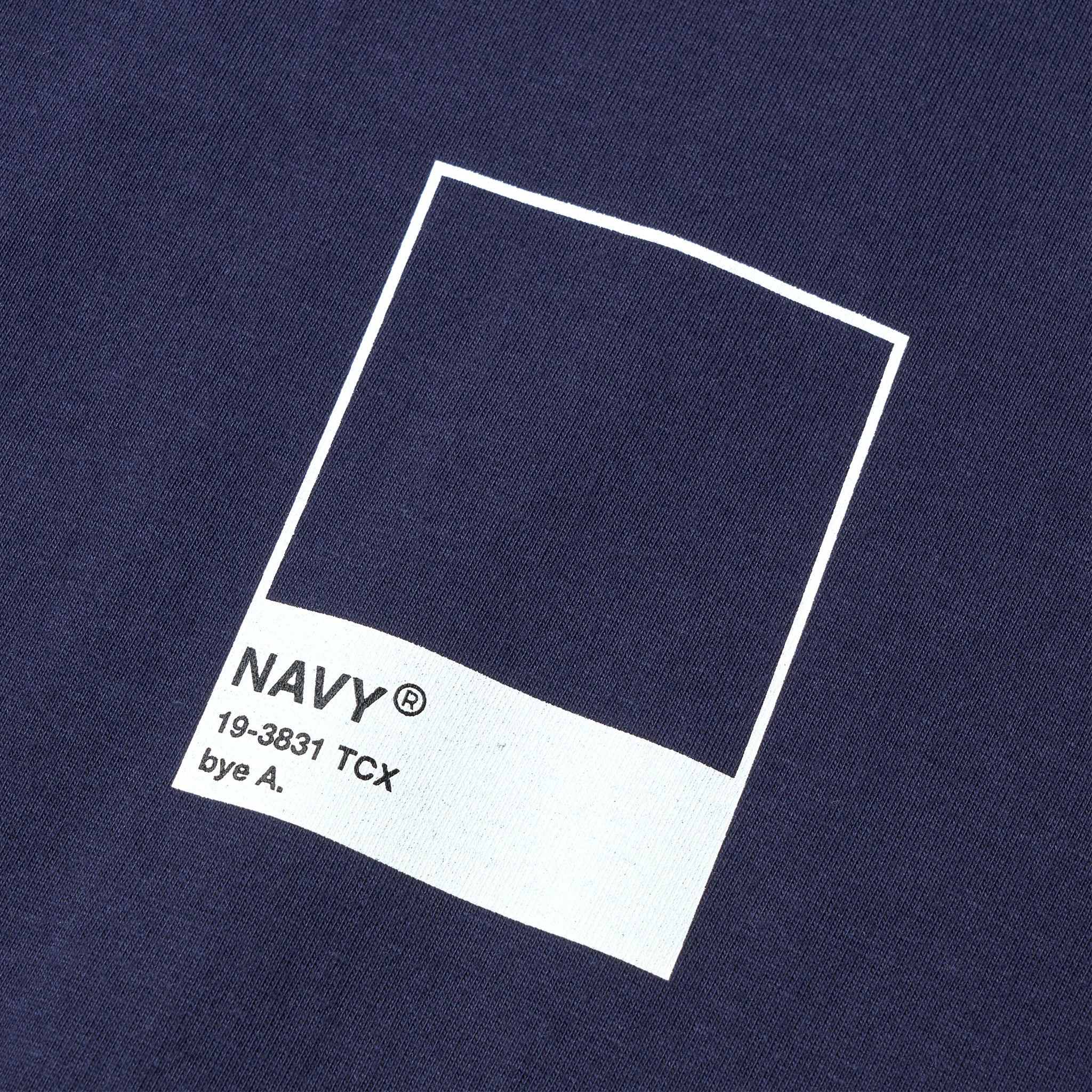 COLOR TEE NAVY（カラーTシャツネイビー）｜byeA.（バイエー）OFFICIAL ONLINE STORE