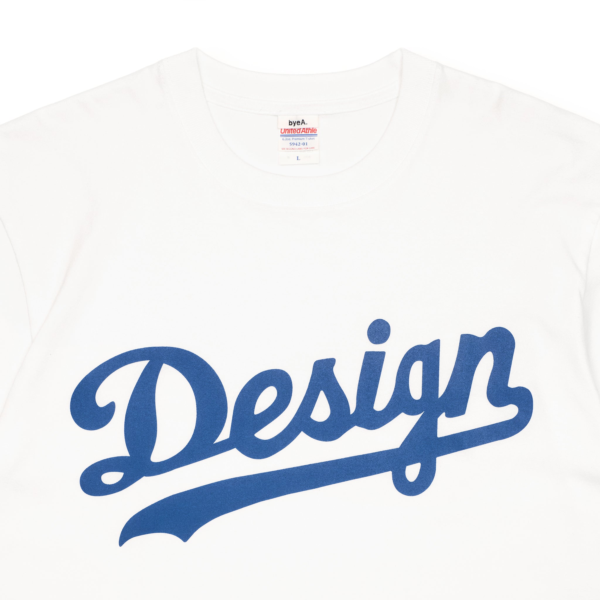 Design TEE WHITE（デザインTシャツホワイト）｜byeA.（バイエー）OFFICIAL ONLINE STORE