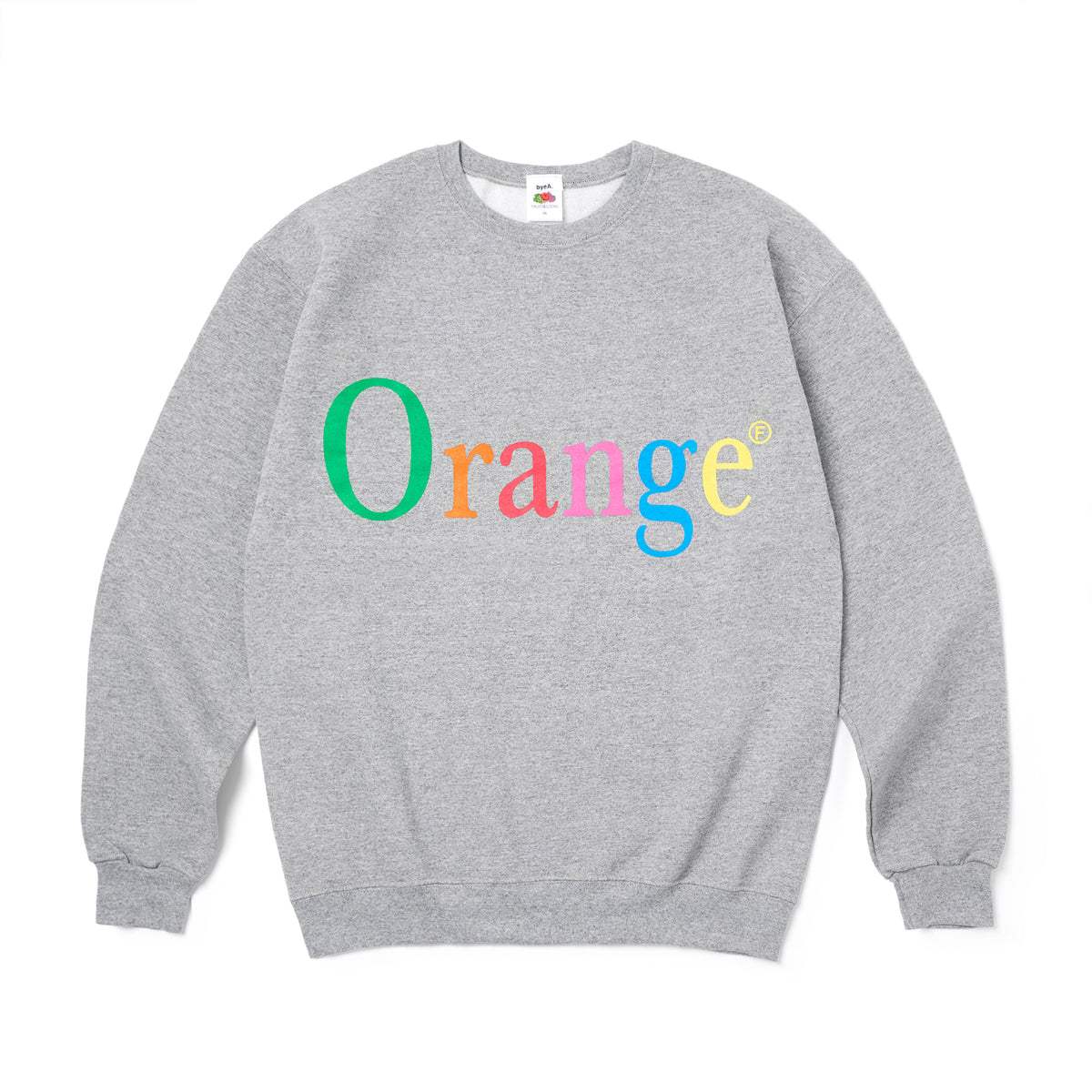 NOT APPLE SWEAT Orange GRAY（ノットアップルスウェットオレンジグレー）｜byeA.（バイエー）OFFICIAL ONLINE STORE