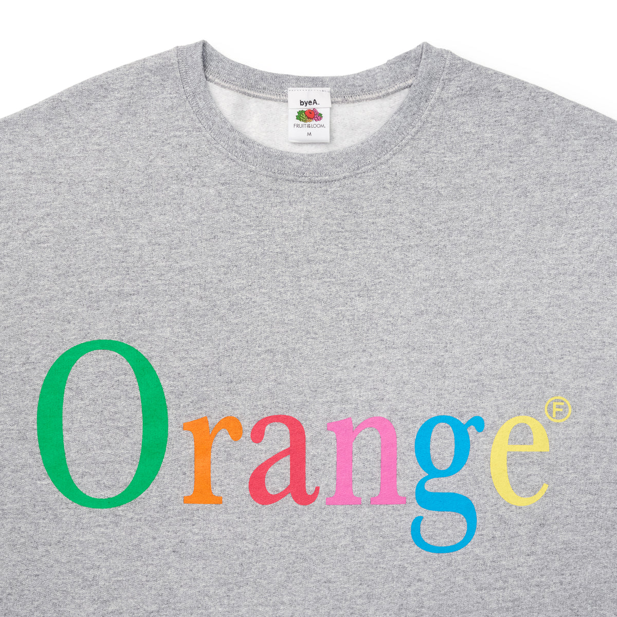 NOT APPLE SWEAT Orange GRAY（ノットアップルスウェットオレンジグレー）｜byeA.（バイエー）OFFICIAL ONLINE STORE