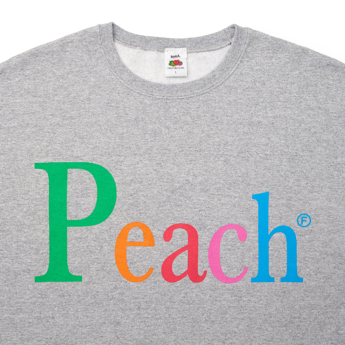 NOT APPLE SWEAT Peach GRAY（ノットアップルスウェットピーチグレー）｜byeA.（バイエー）OFFICIAL ONLINE STORE