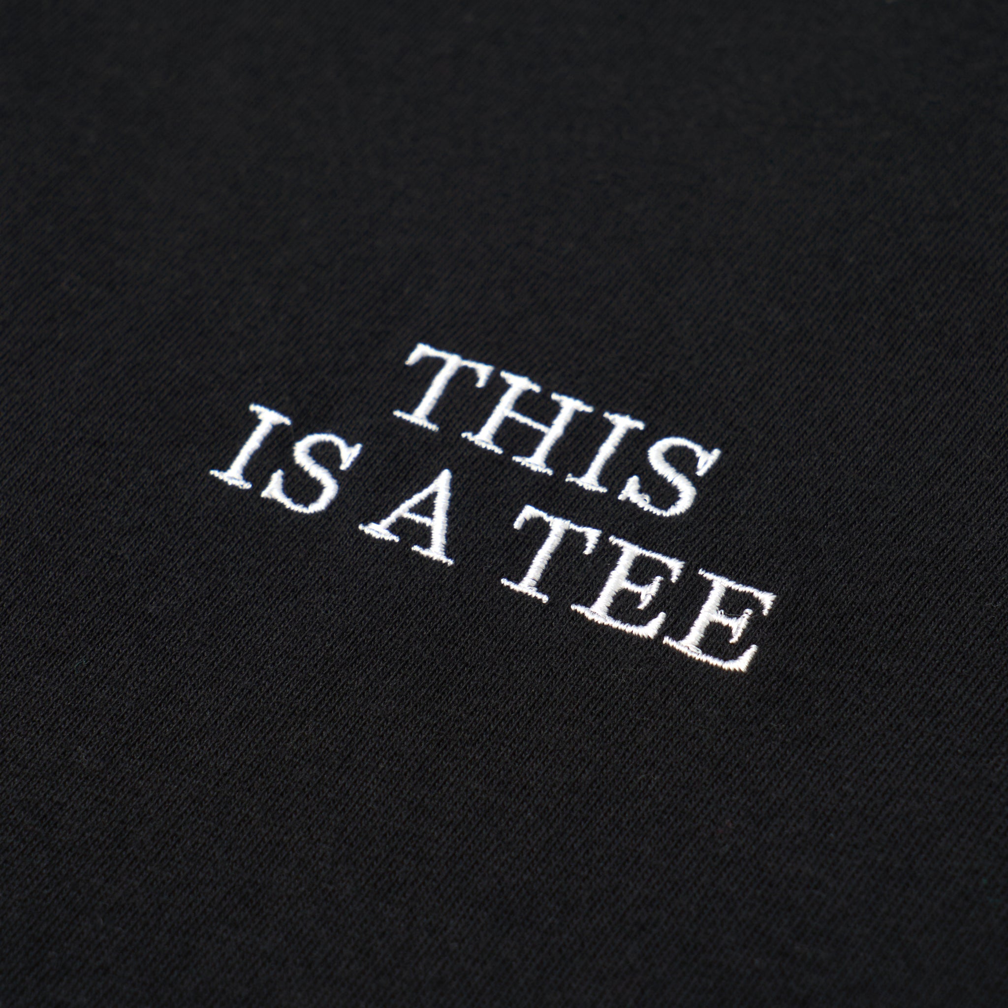 "THIS IS A TEE" TEE BLACK（ティスイズアティーティーブラック）｜byeA.（バイエー）OFFICIAL ONLINE STORE