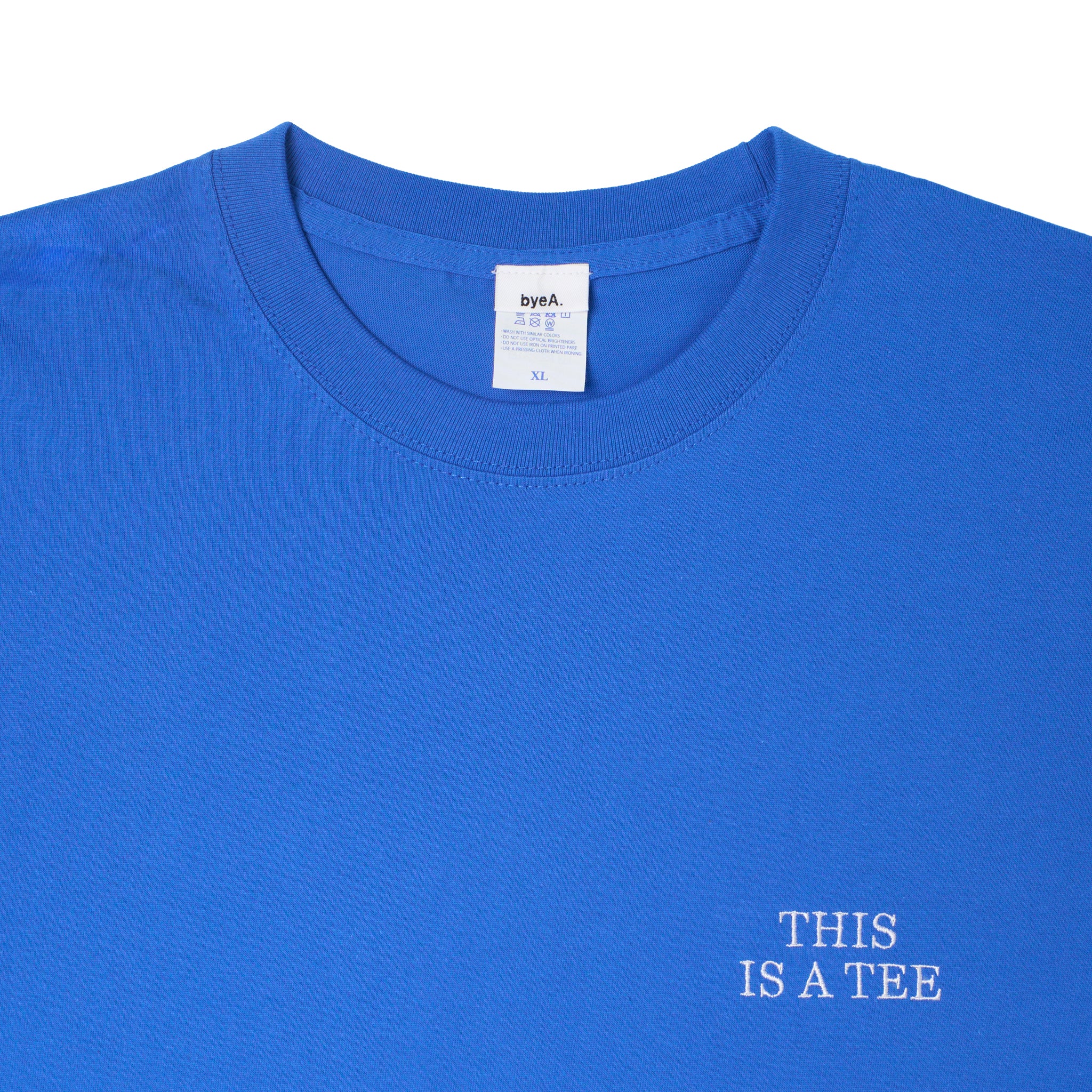 "THIS IS A TEE" TEE BLUE（ティスイズアティーティーブルー）｜byeA.（バイエー）OFFICIAL ONLINE STORE