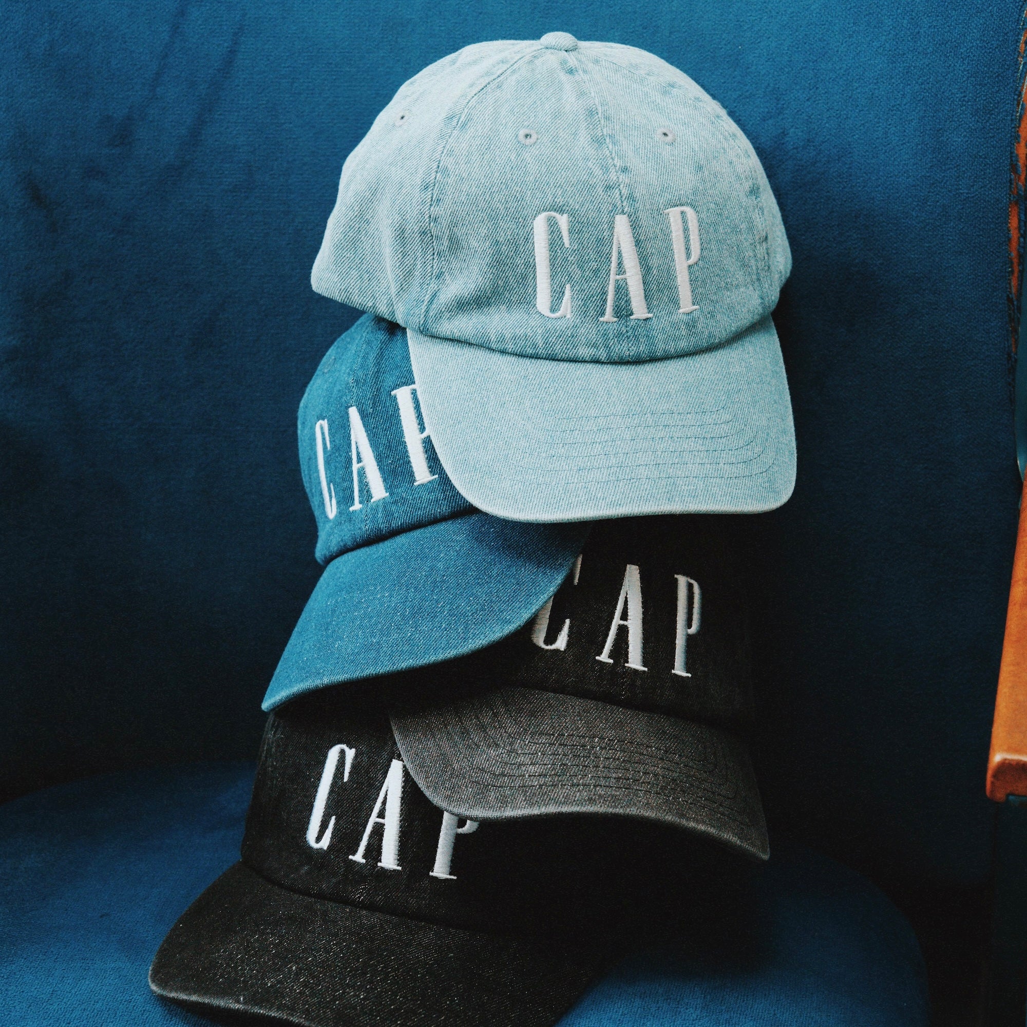 CAP CAP JEANS BLACK FADE（キャップキャップジーンズブラックフェード