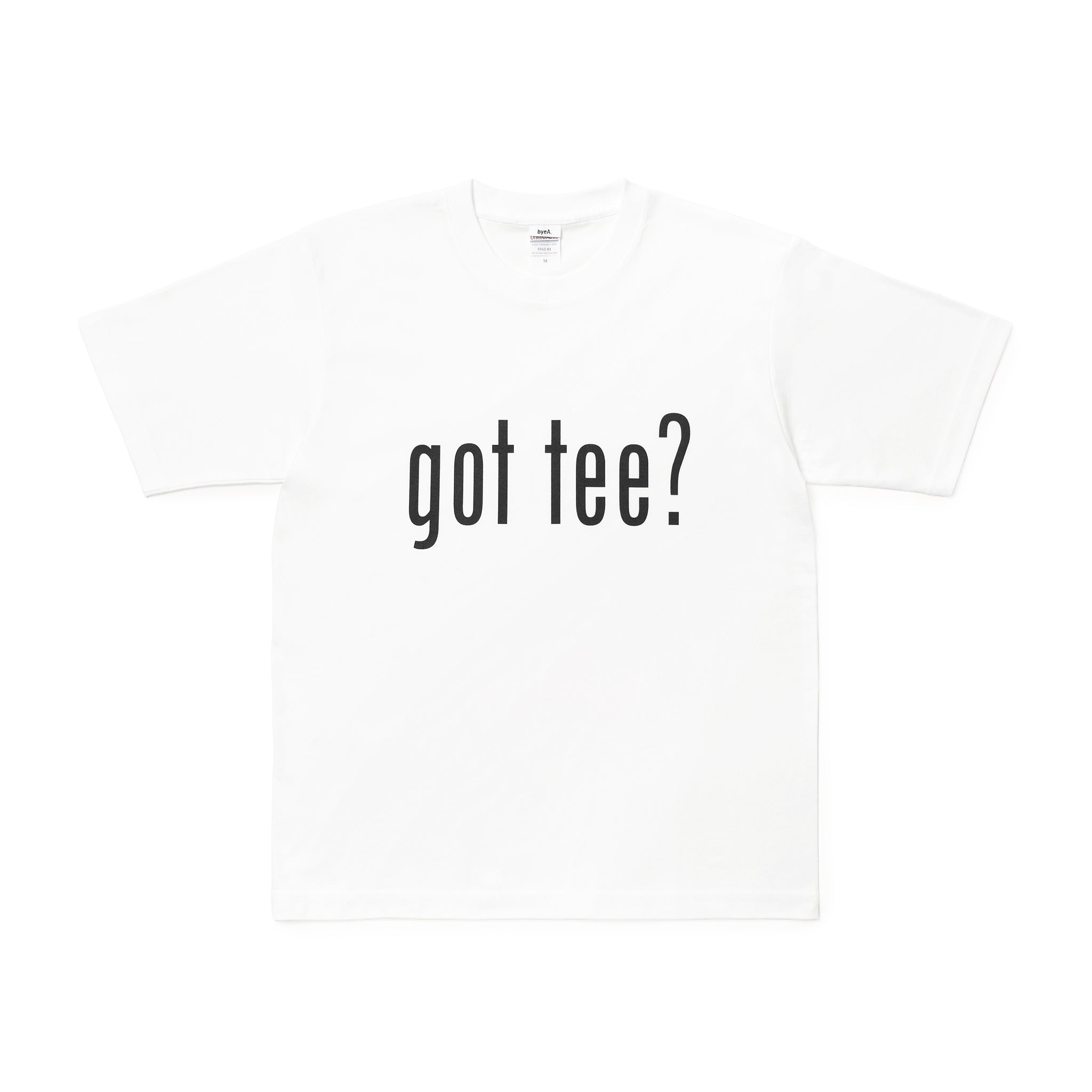 got tee? WHITE（ゴットティーホワイト）｜byeA.（バイエー）OFFICIAL ONLINE STORE
